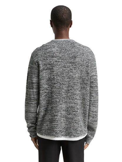 Strickpullover im 2-in-1-Look