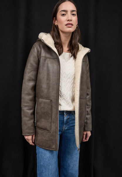 Leder-Look Jacke