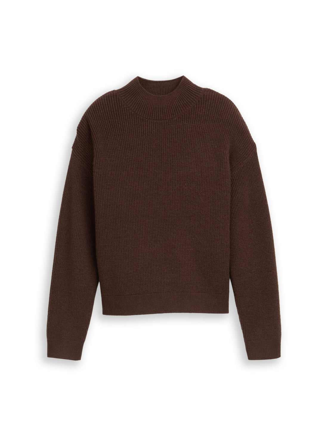 Strickpullover mit Stehkragen
