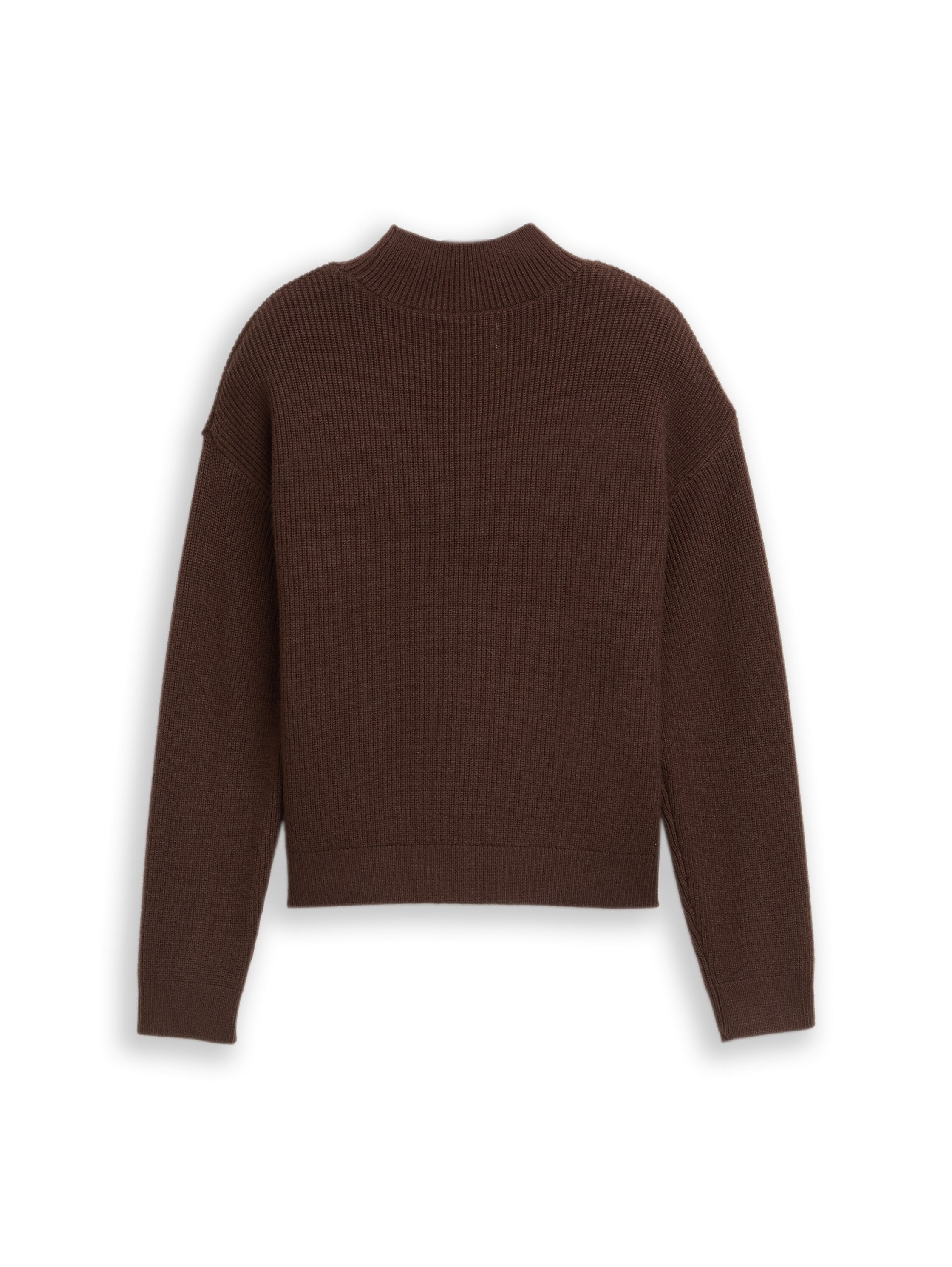 Strickpullover mit Stehkragen