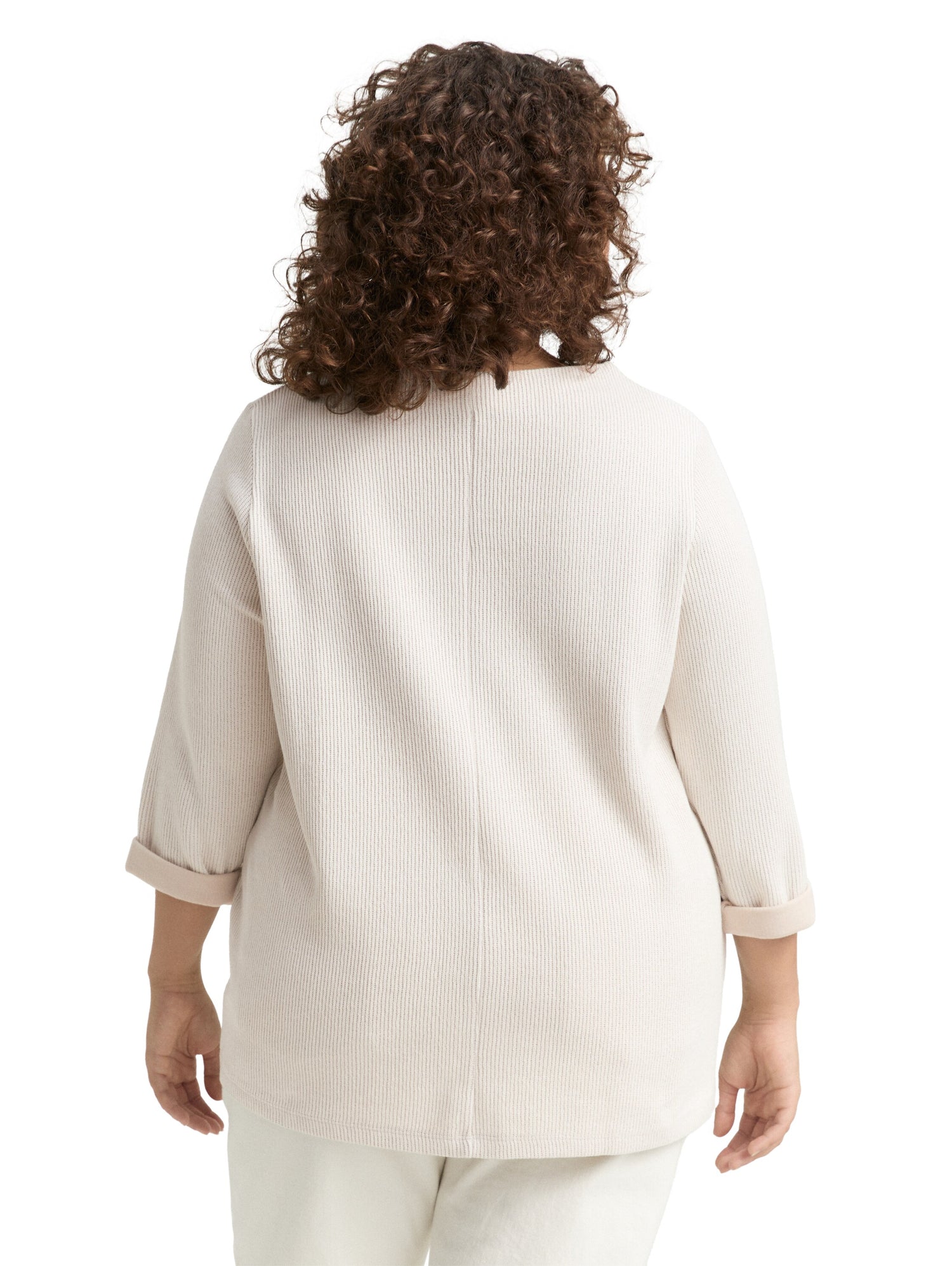 Plus Size - Sweatshirt mit Stehkragen