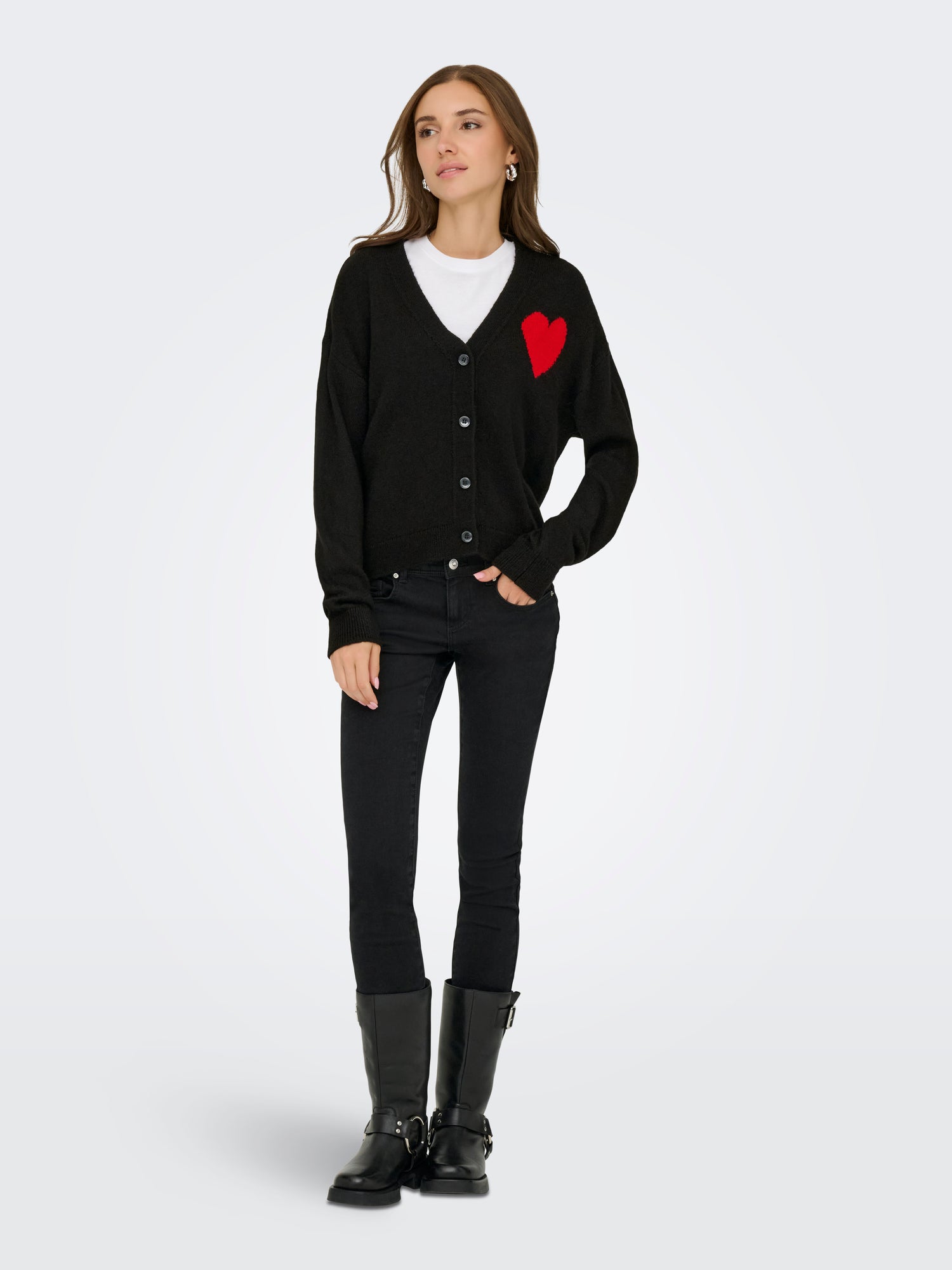 JDYVITTORIA L/S HEART CARDIGAN KNT