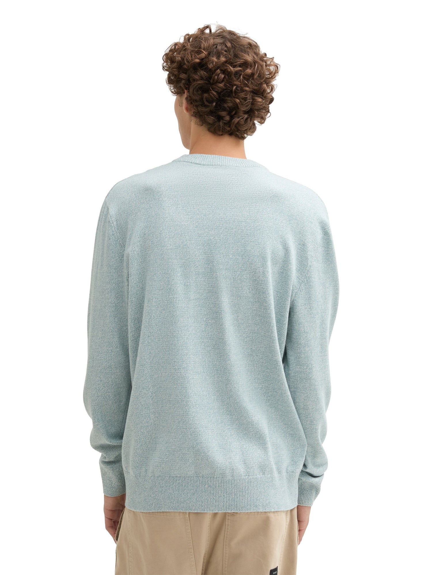 Basic Strickpullover aus Baumwolle