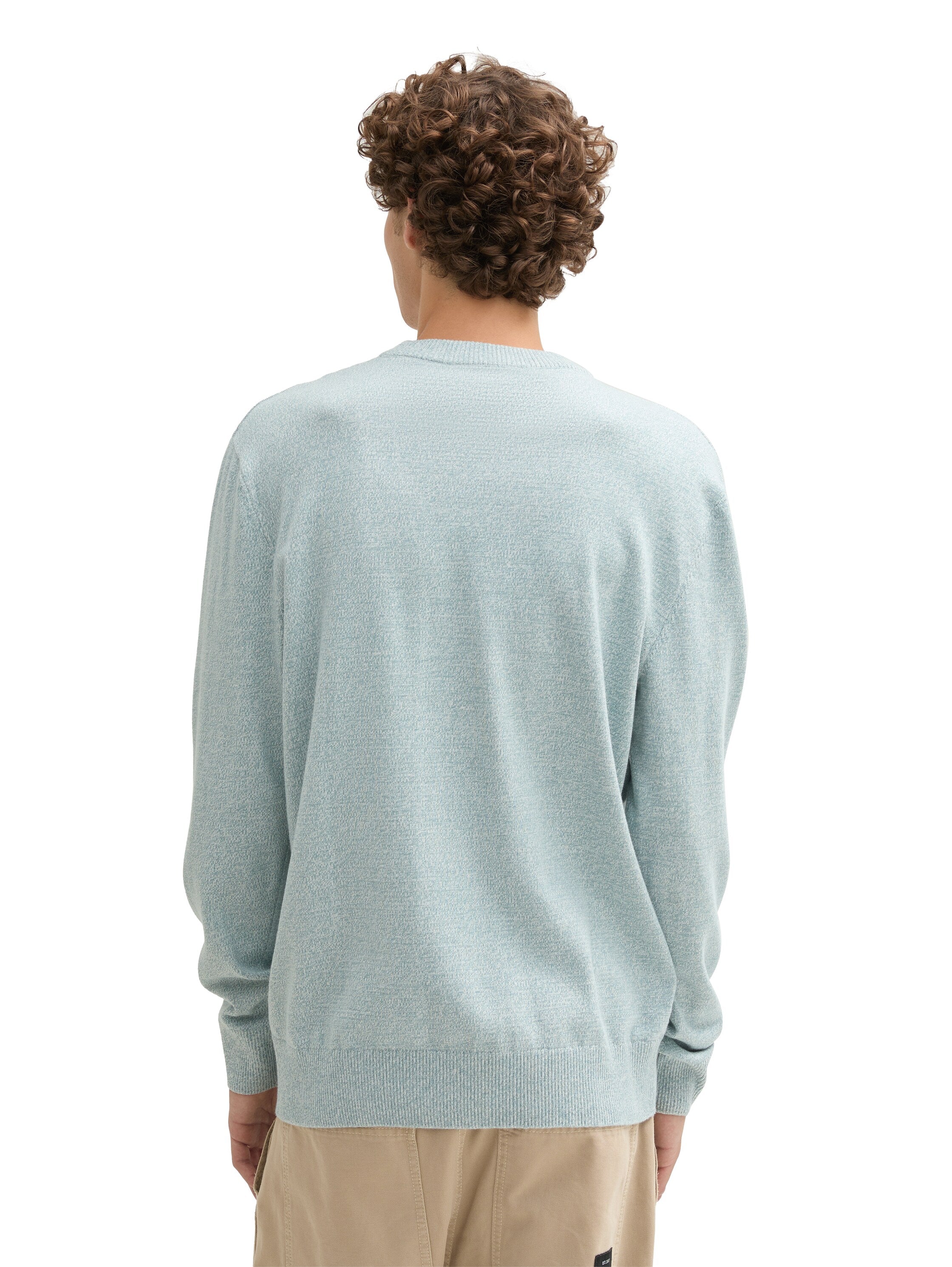 Basic Strickpullover aus Baumwolle