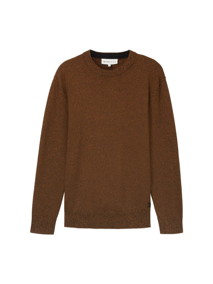 Basic Strickpullover aus Baumwolle