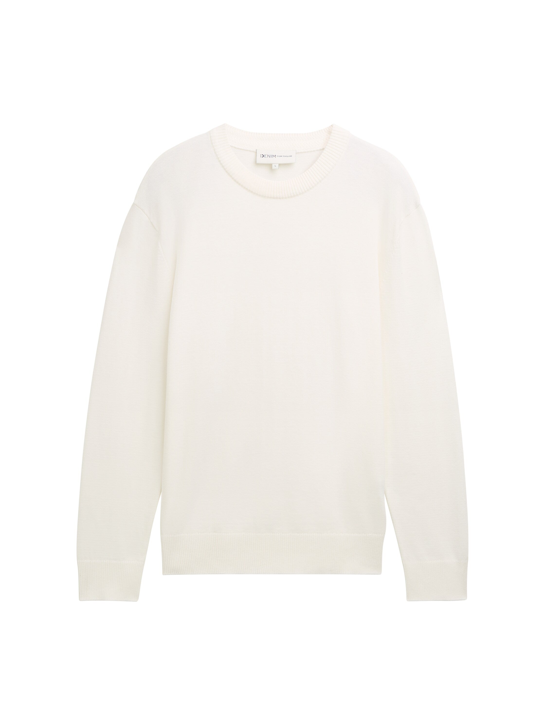 Basic Strickpullover aus Baumwolle