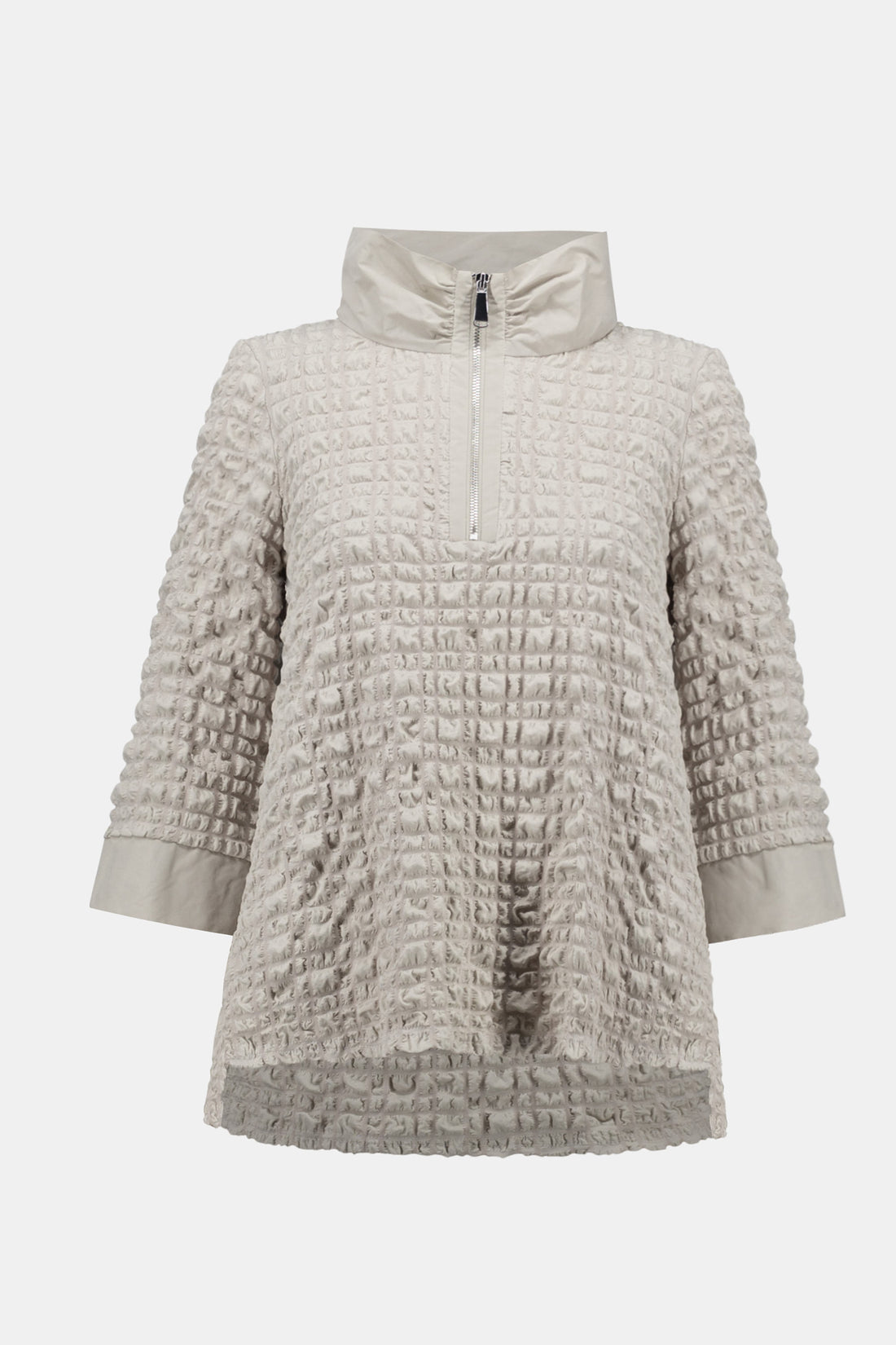A-Linien-Oberteil aus Bubble-Jacquard