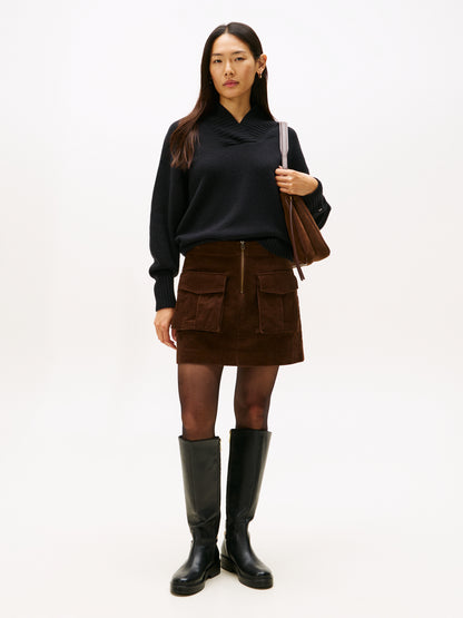 CORDUROY MINI SKIRT