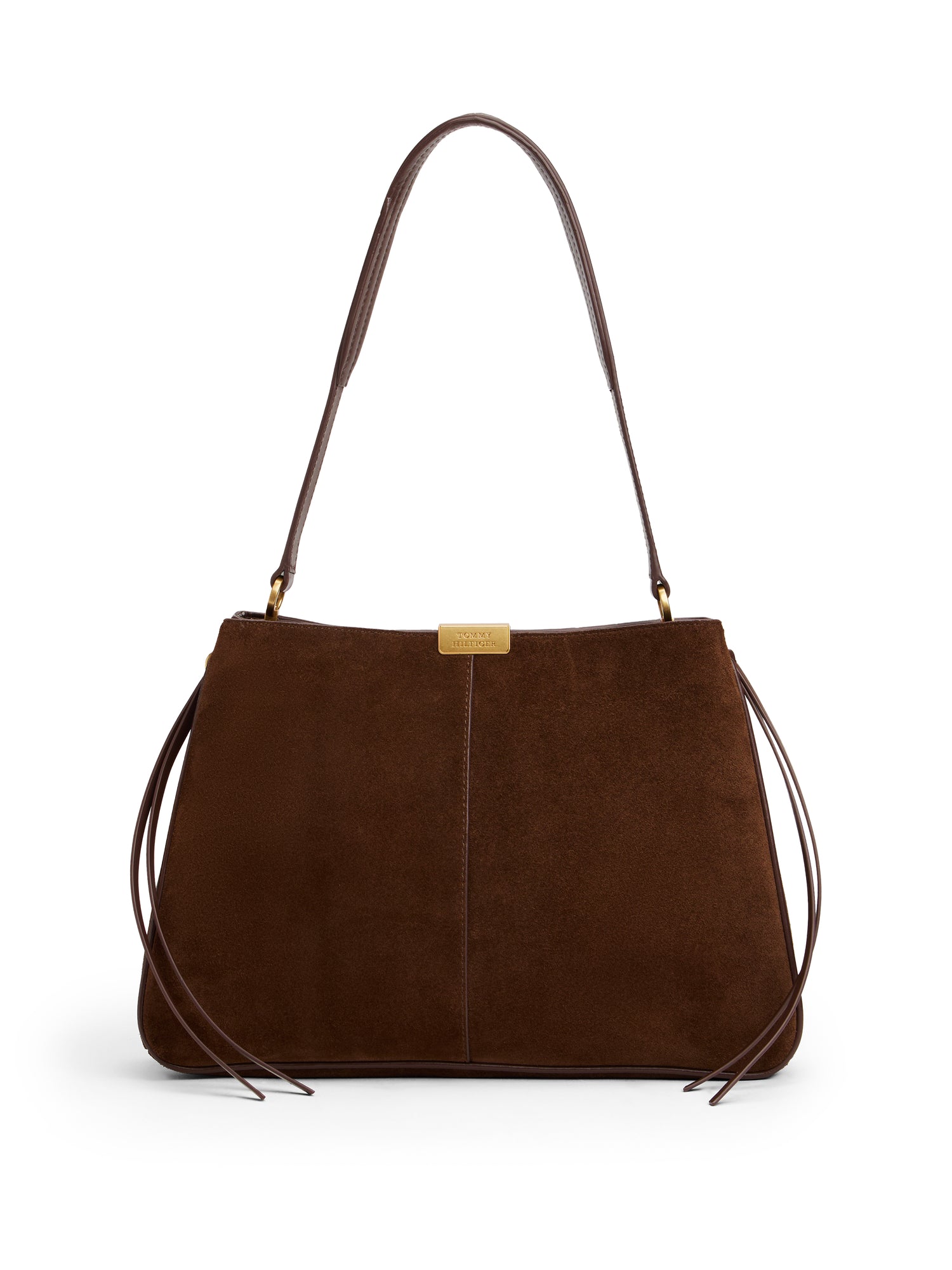 CASUAL LEATHER SHOULDER BAG SUED