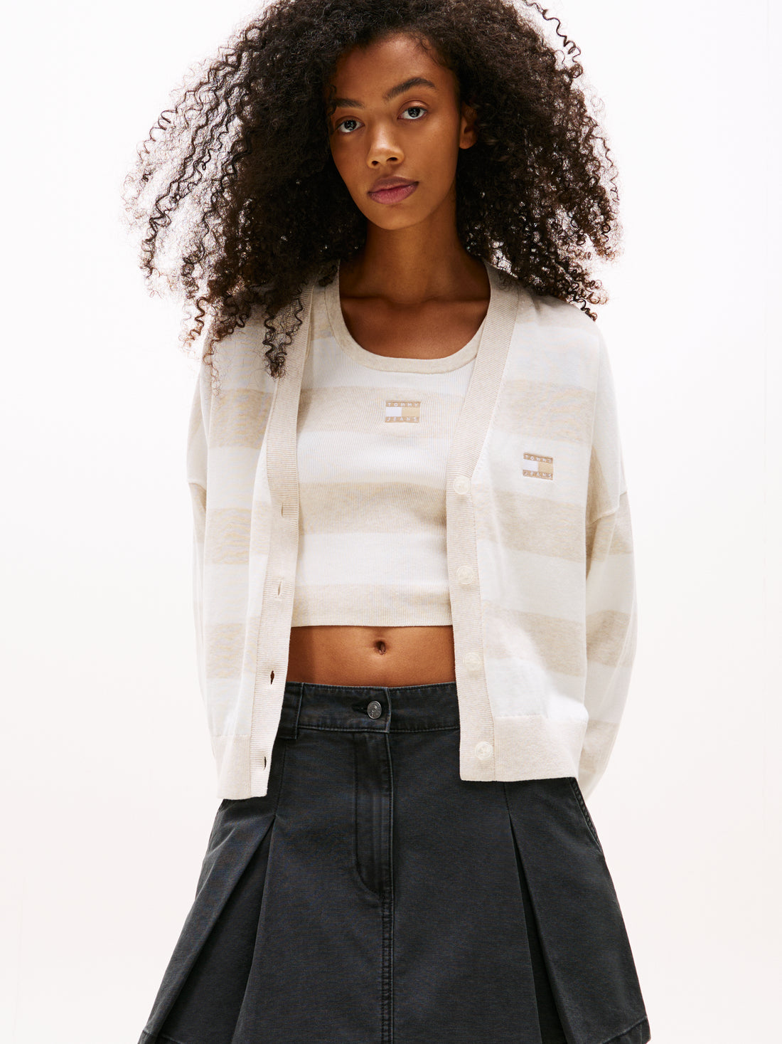 TJW RLX STRIPE CARDIGAN