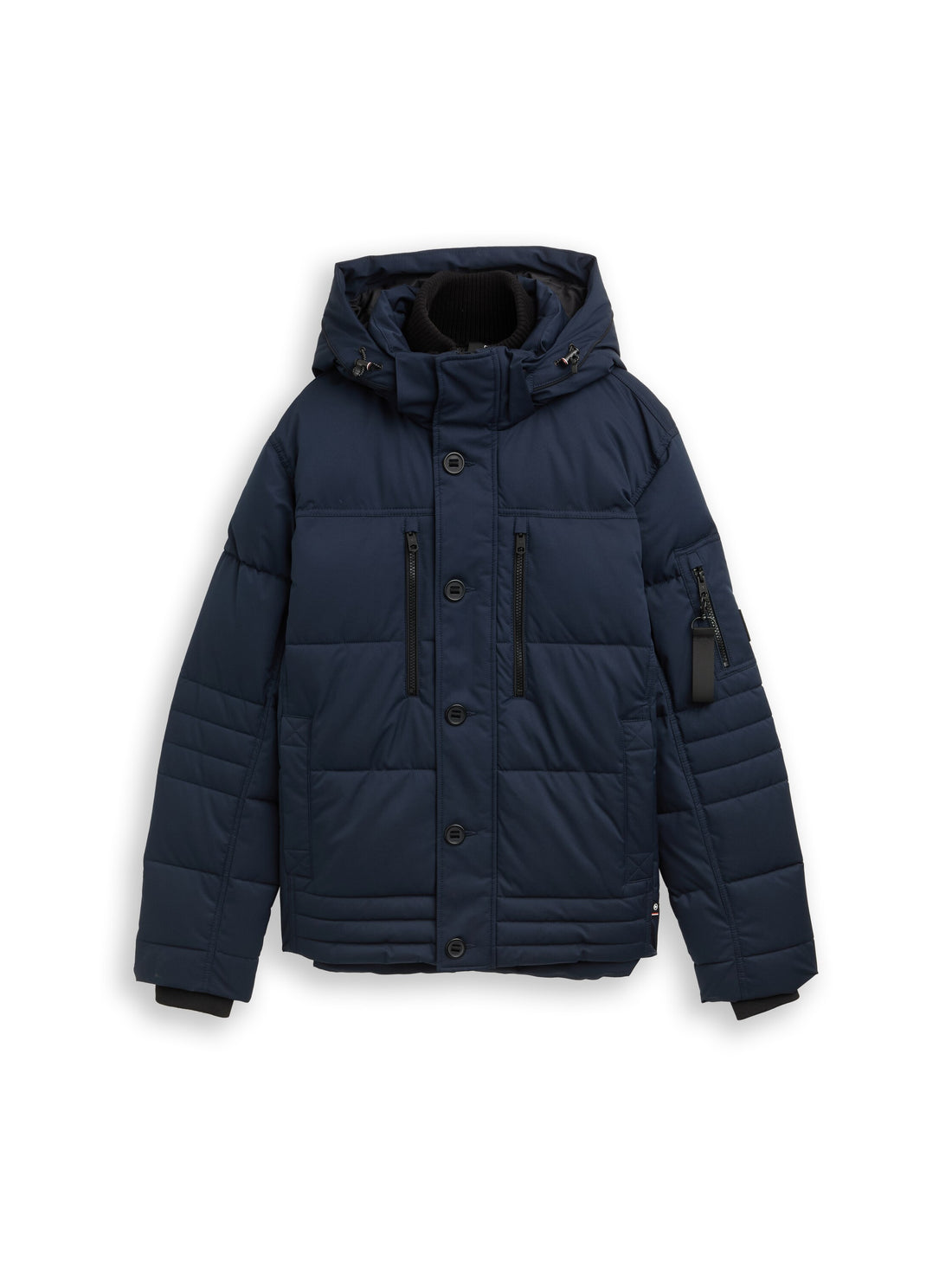 Puffer-Jacke mit abnehmbarer Kapuze