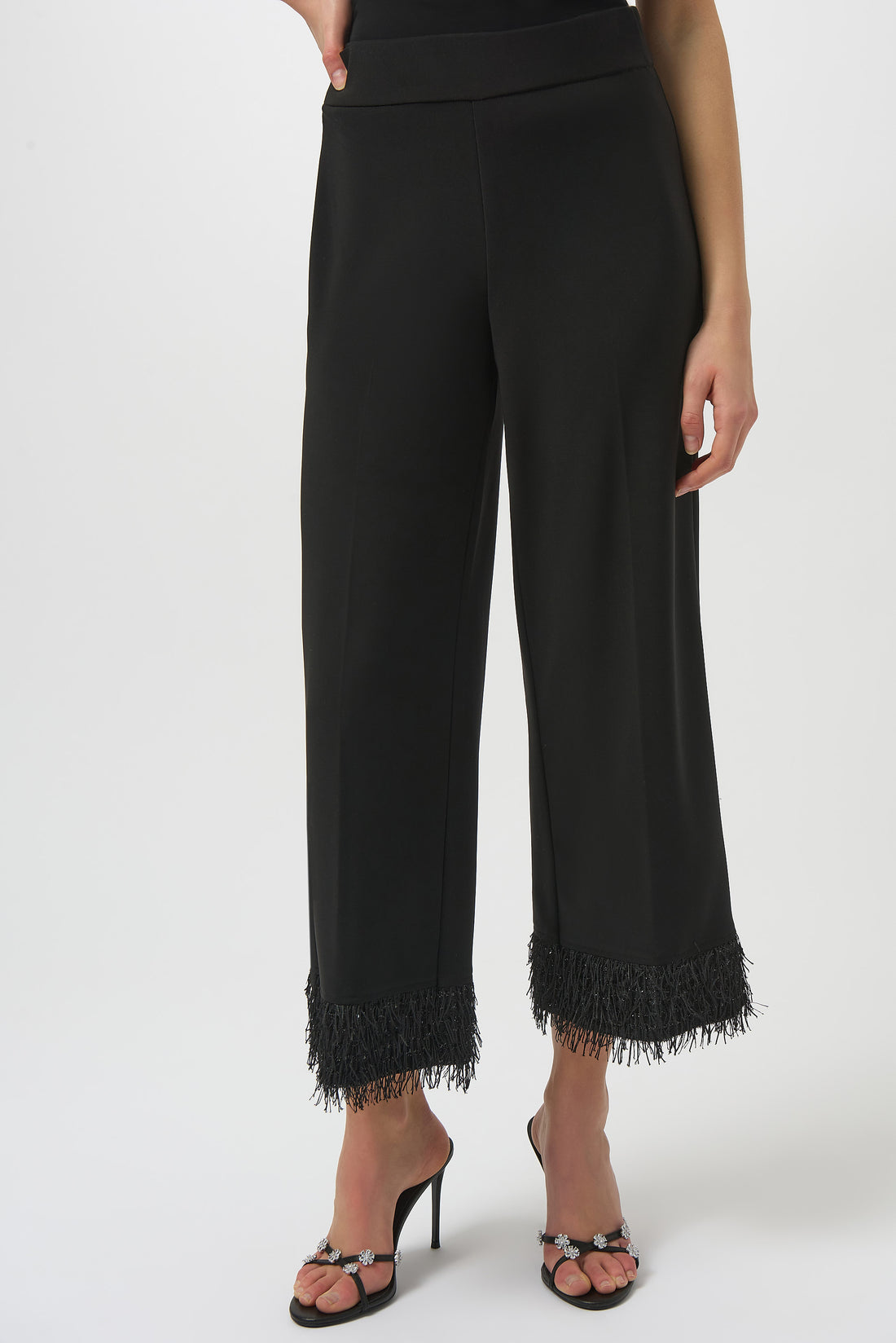 Culotte aus Jersey mit neuartigem Fransensaum