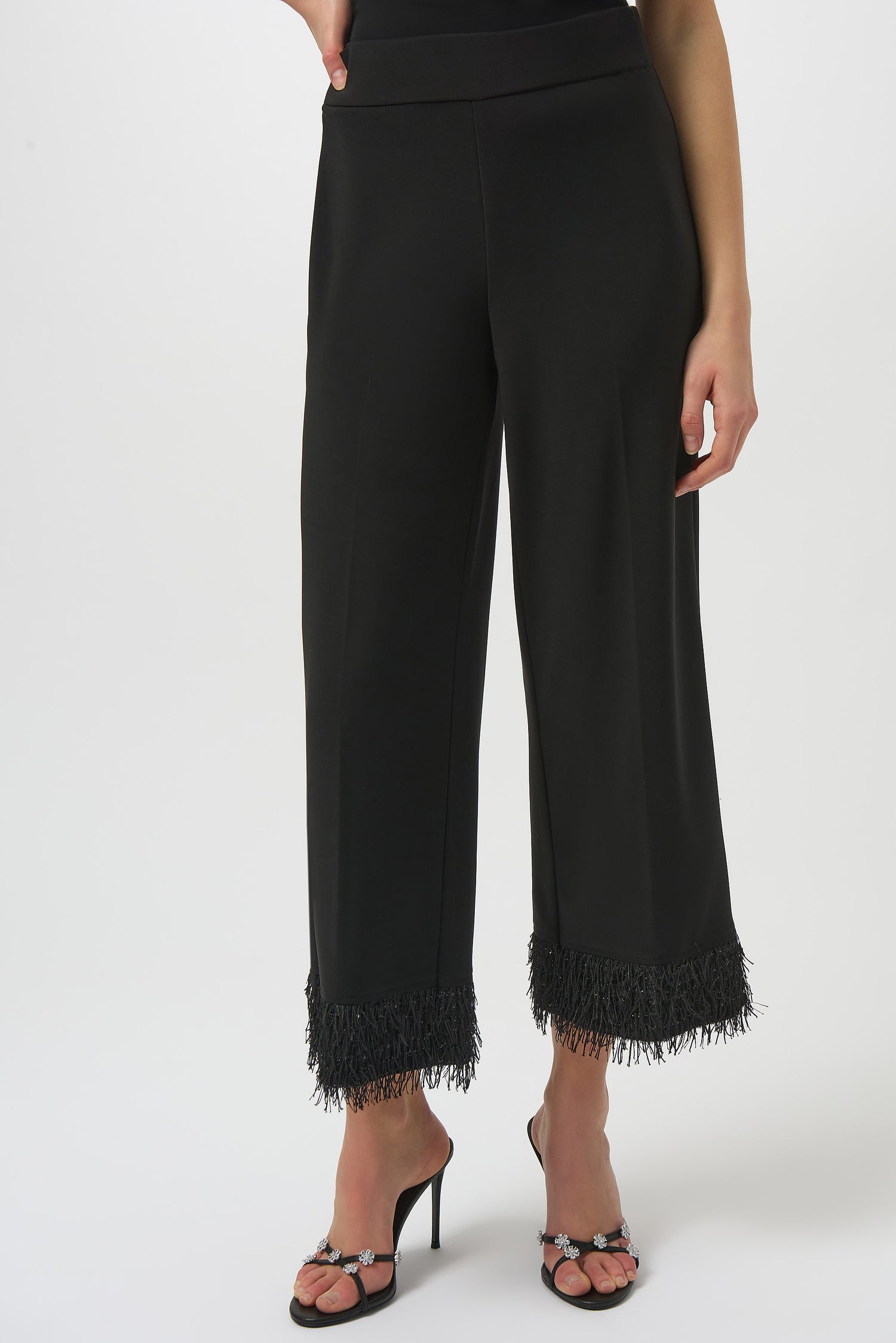 Culotte aus Jersey mit neuartigem Fransensaum