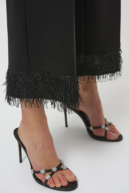 Culotte aus Jersey mit neuartigem Fransensaum