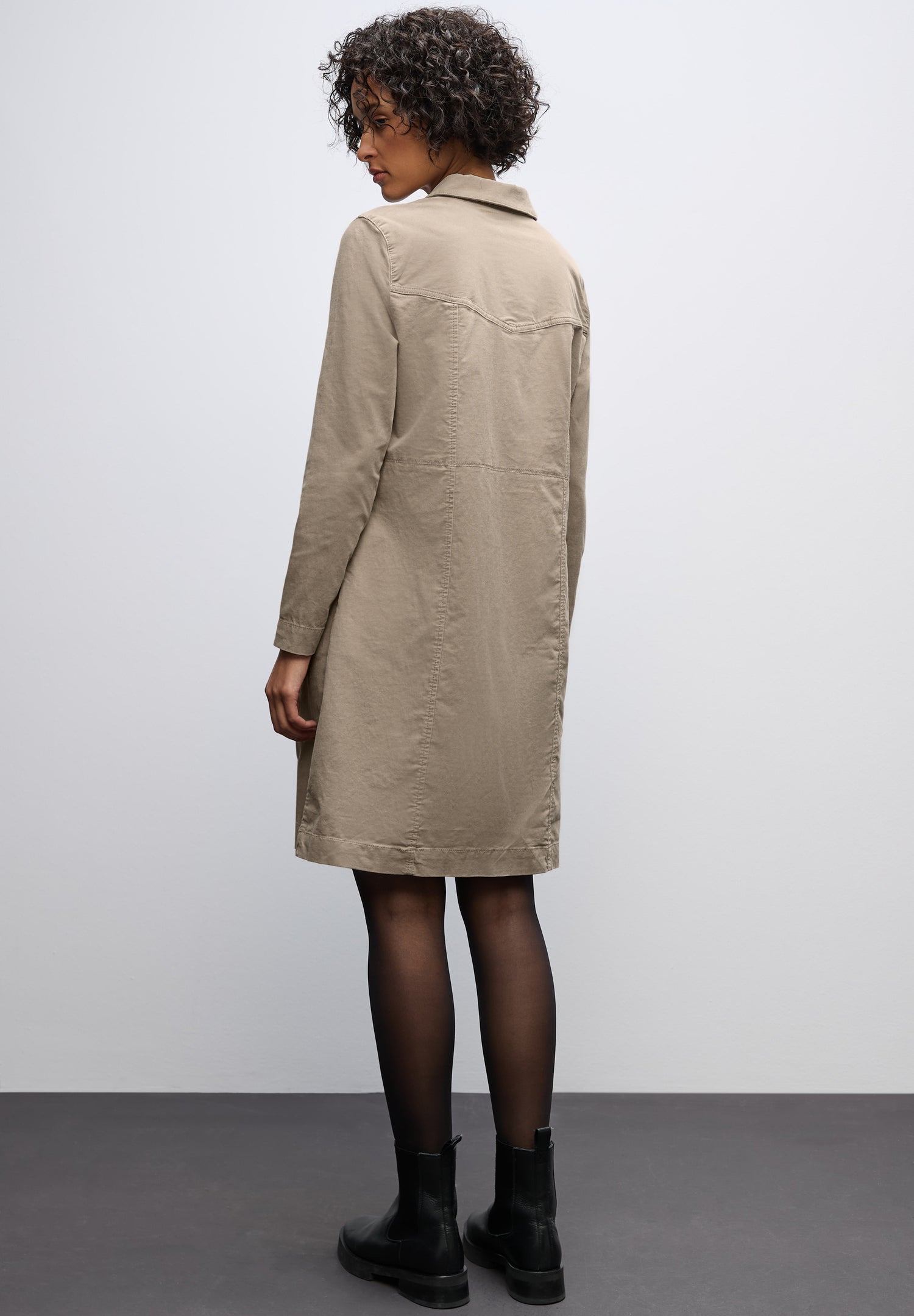 Cordkleid mit Zipper