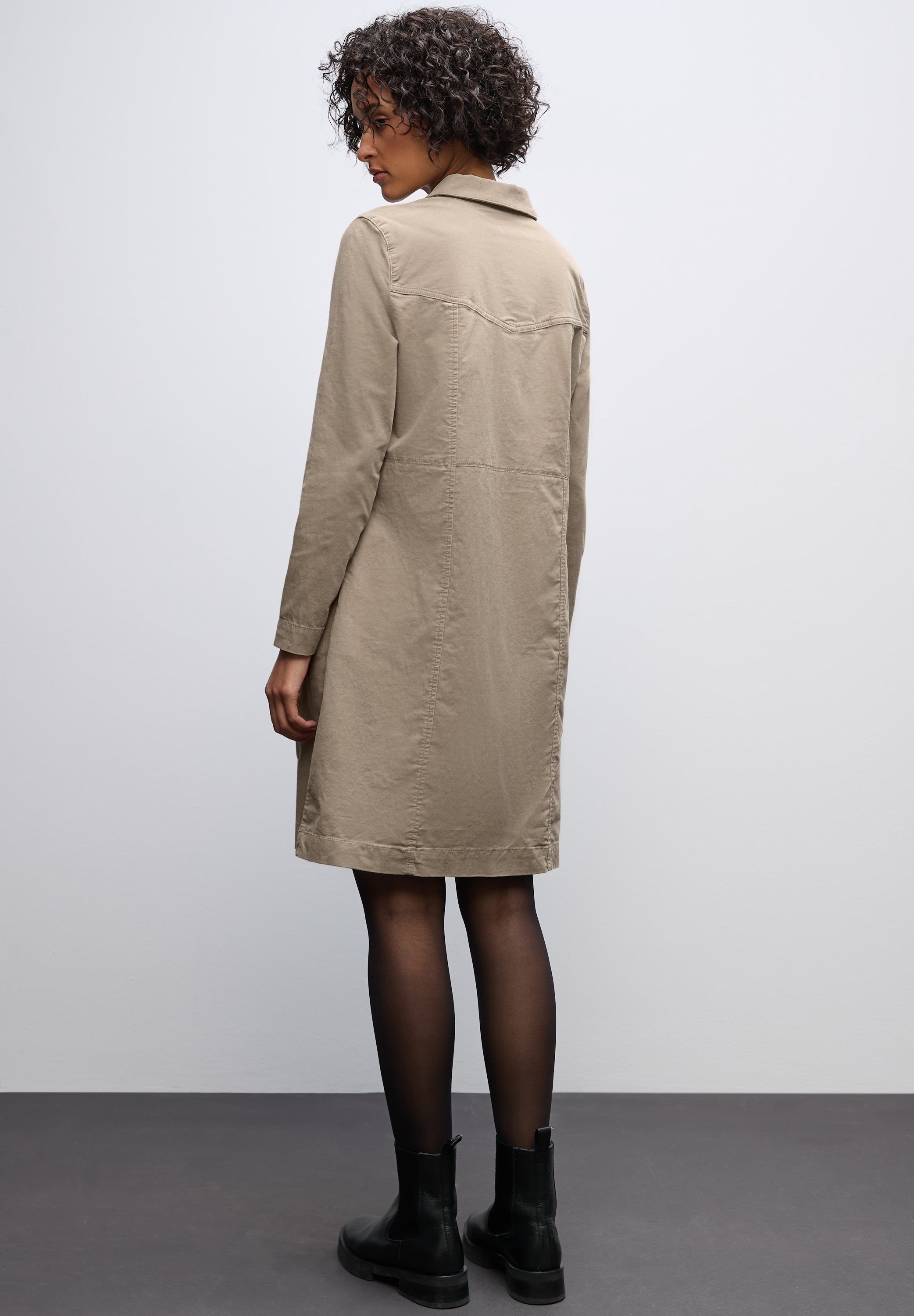 Cordkleid mit Zipper