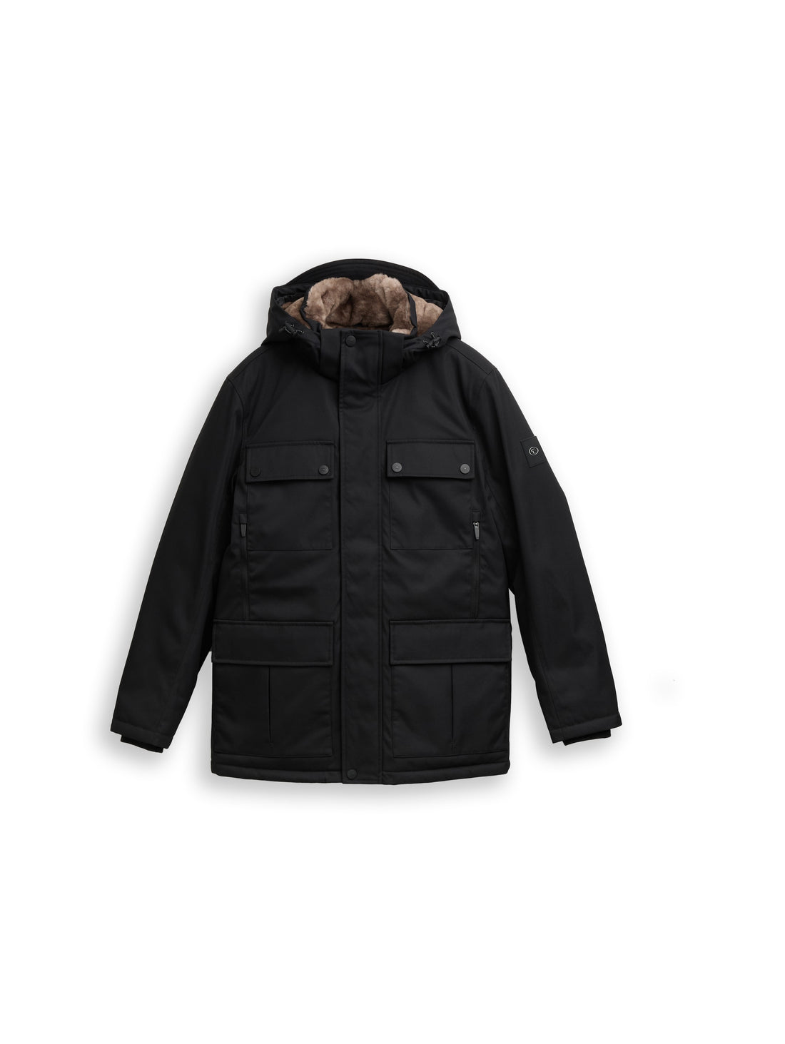 Übergangsjacke mit aufgesetzten Taschen