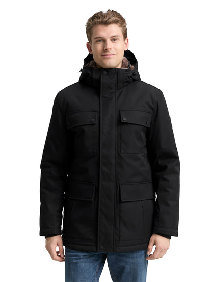 Übergangsjacke mit aufgesetzten Taschen