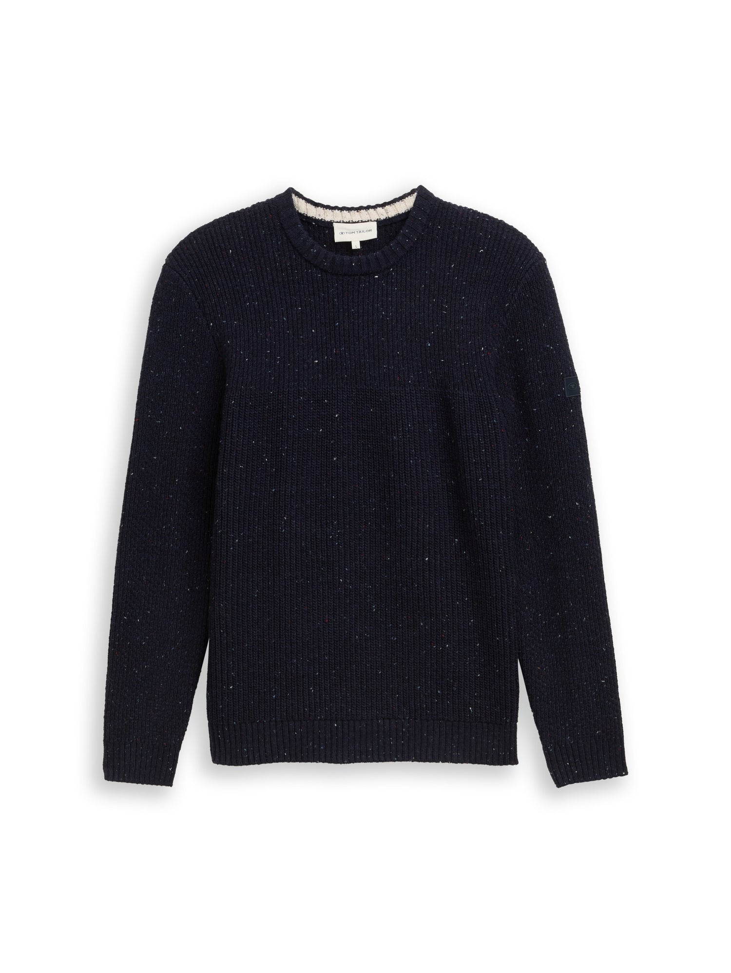Strickpullover mit Strukturmix