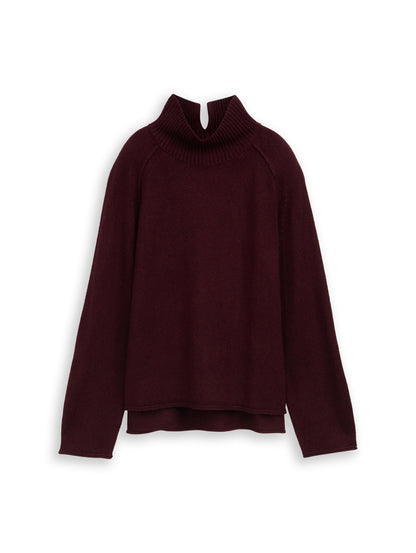 Weicher Damen Pullover Loose Fit mit Stehkragen