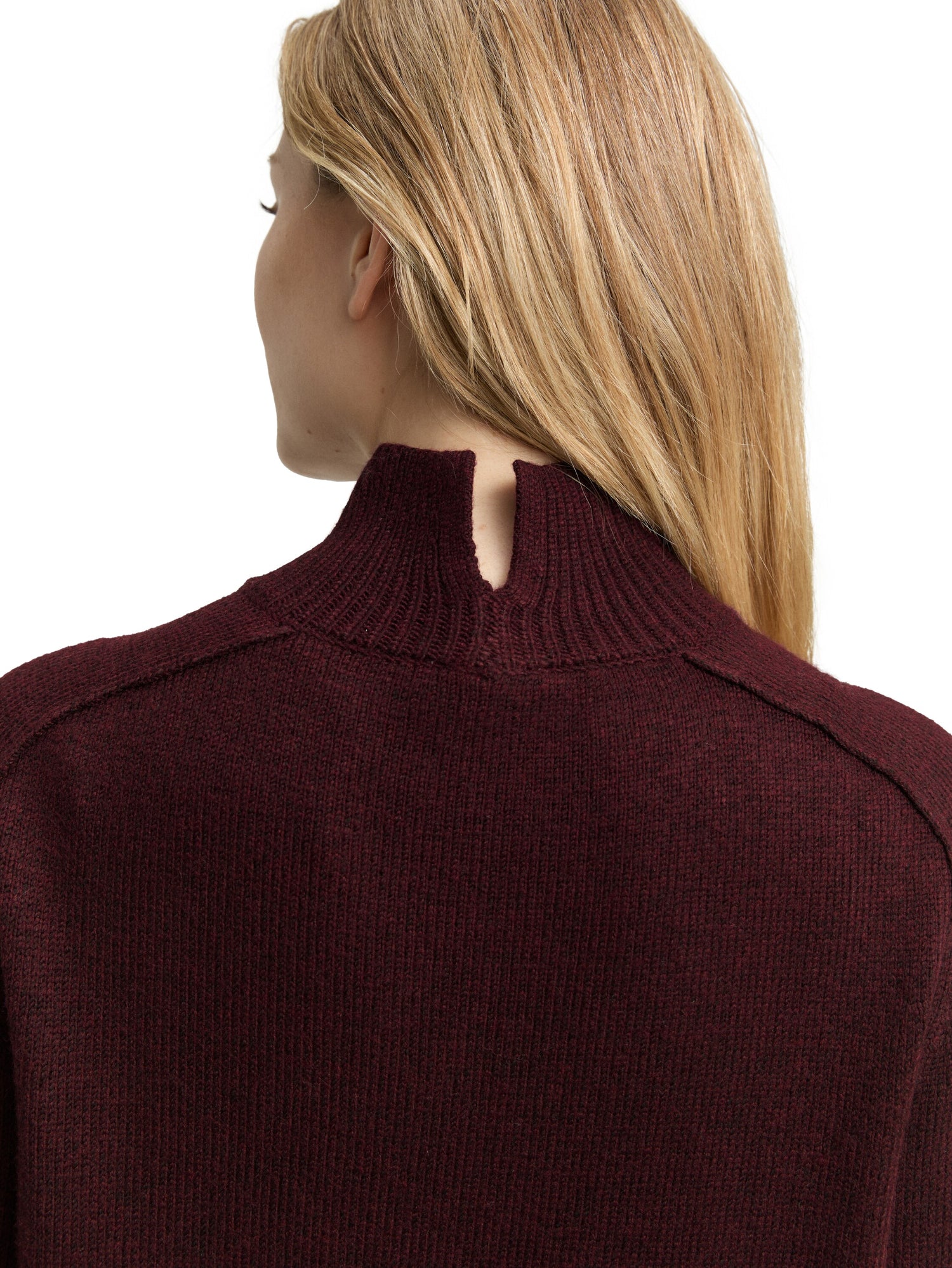 Weicher Damen Pullover Loose Fit mit Stehkragen