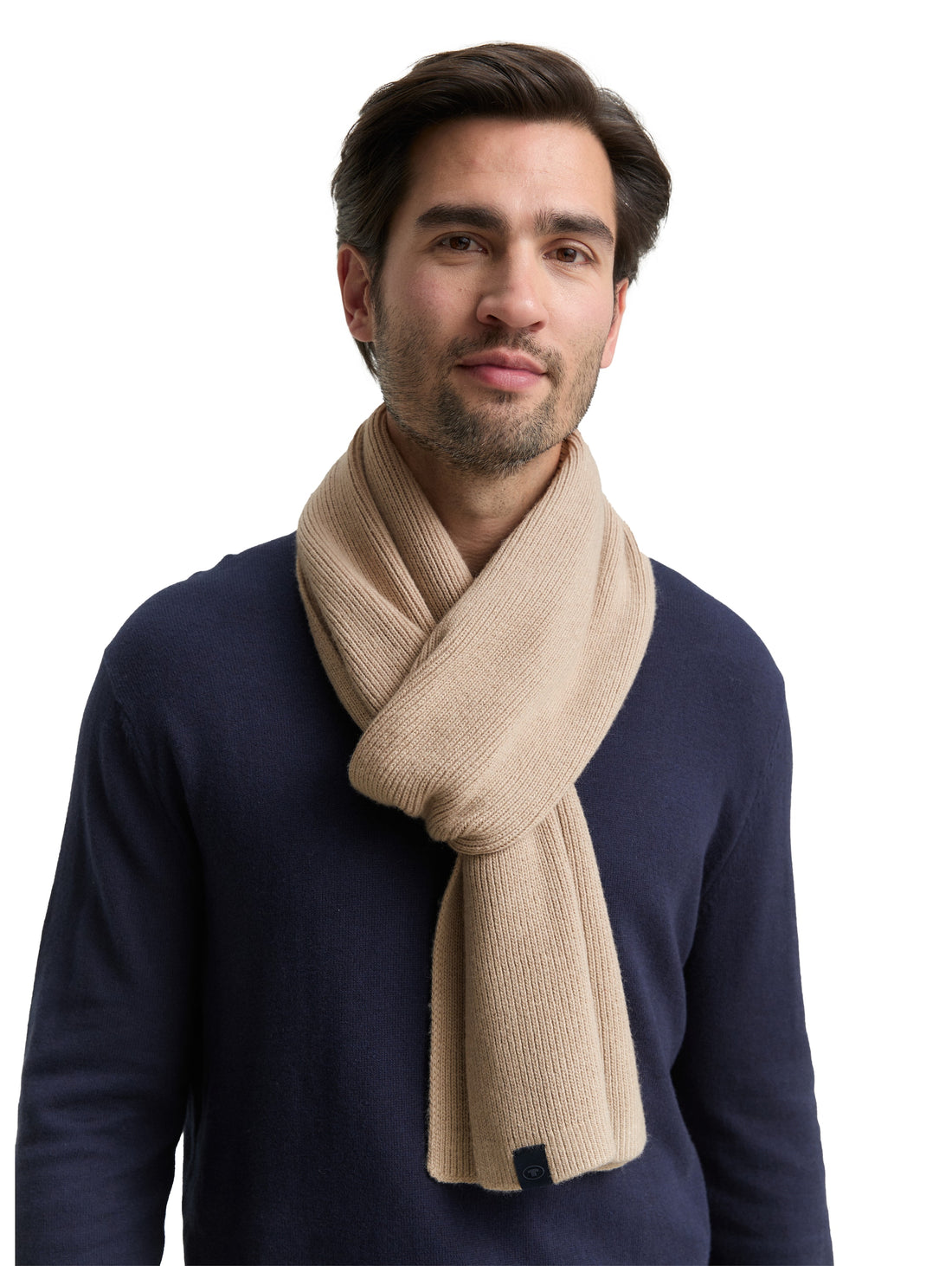 Strickschal mit Wollanteil
