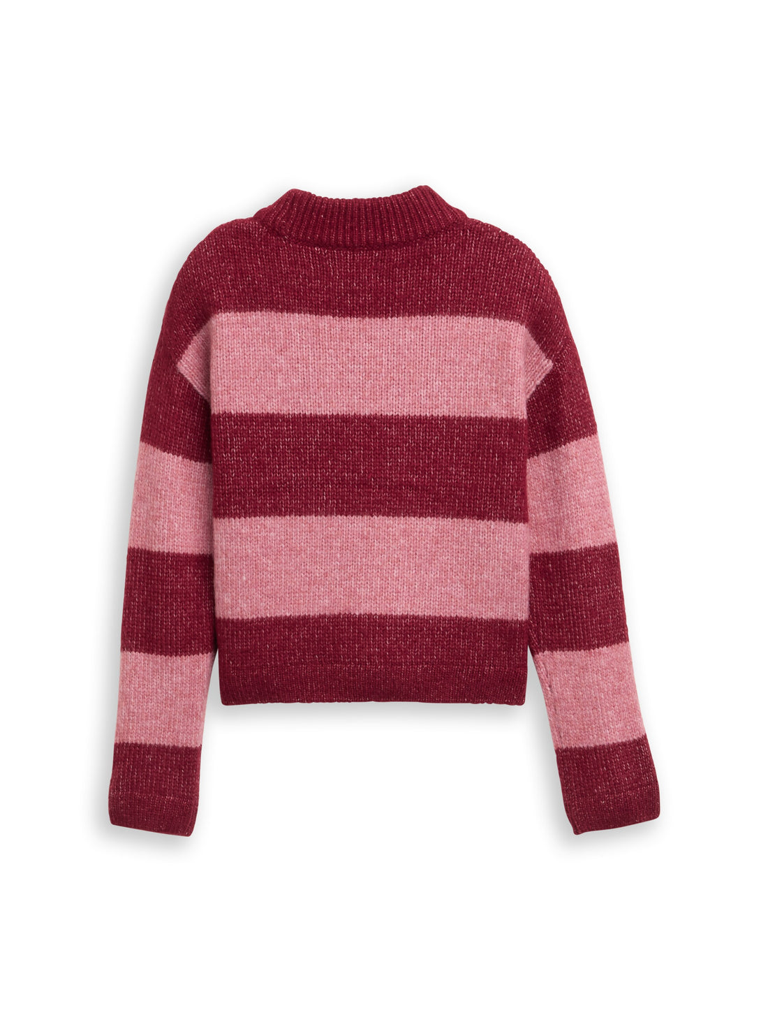 Cropped Strickpullover mit Colour Blocking