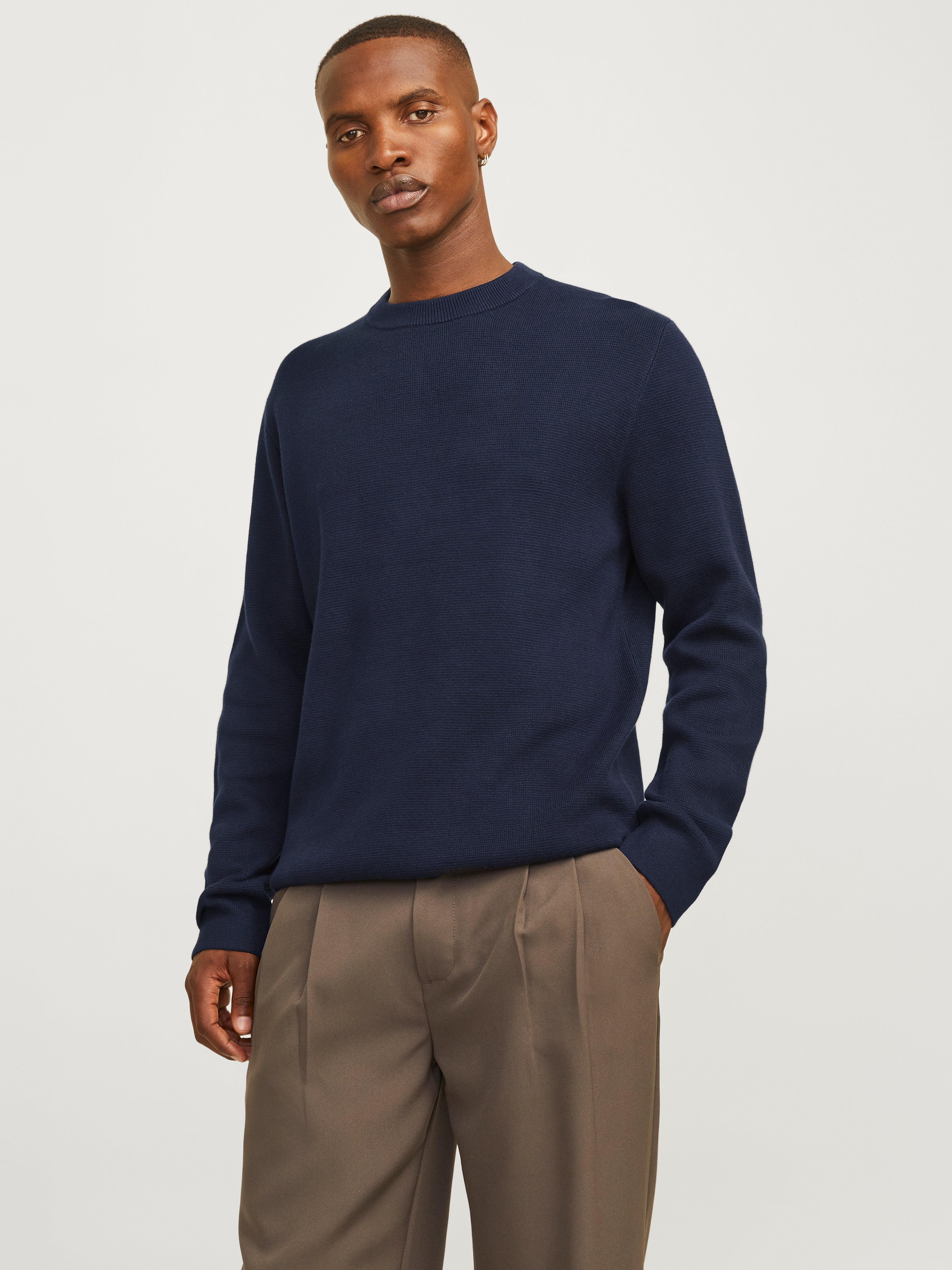 JPRBLAMERINO KNIT CREW NECK LN