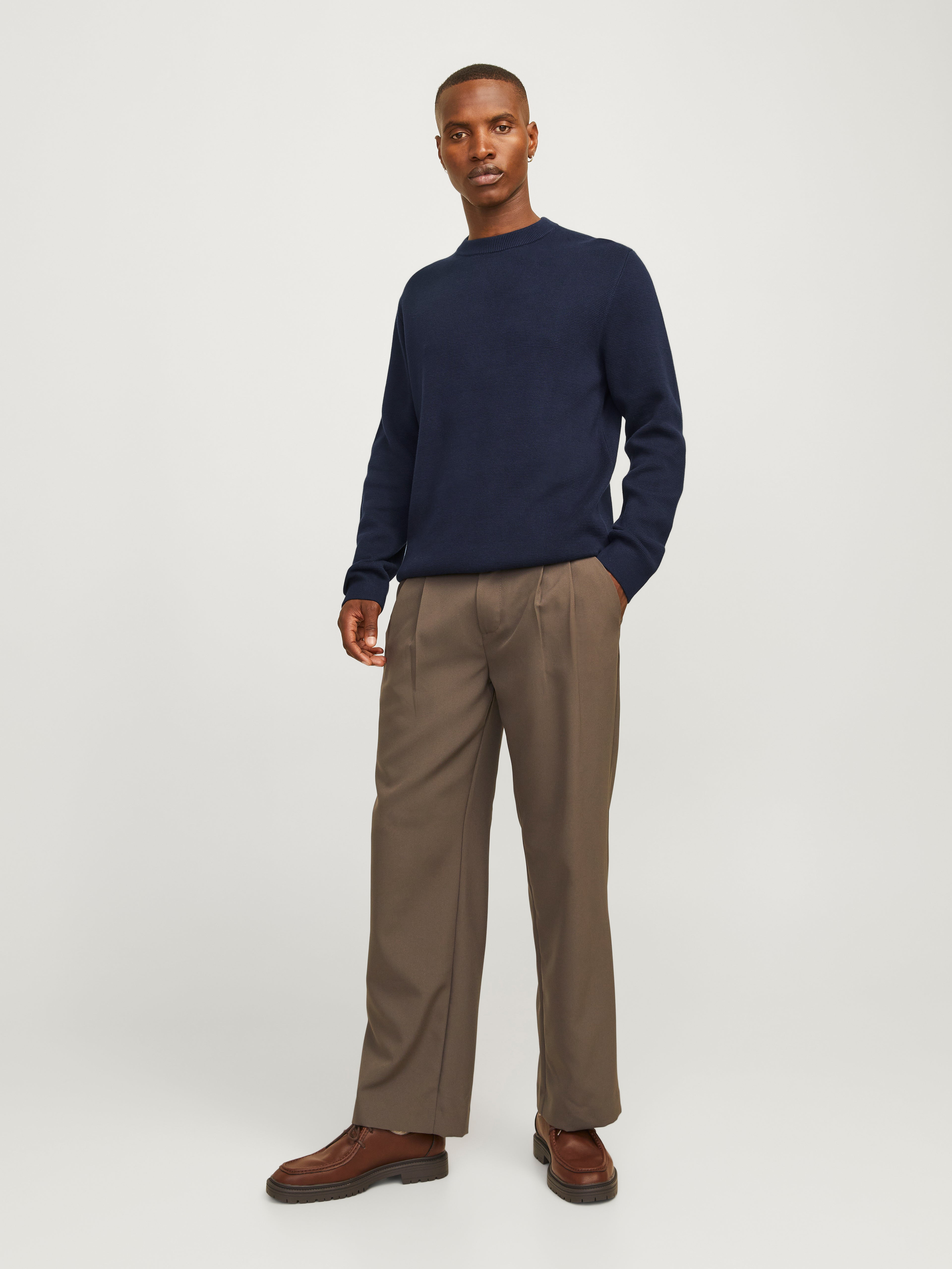 JPRBLAMERINO KNIT CREW NECK LN