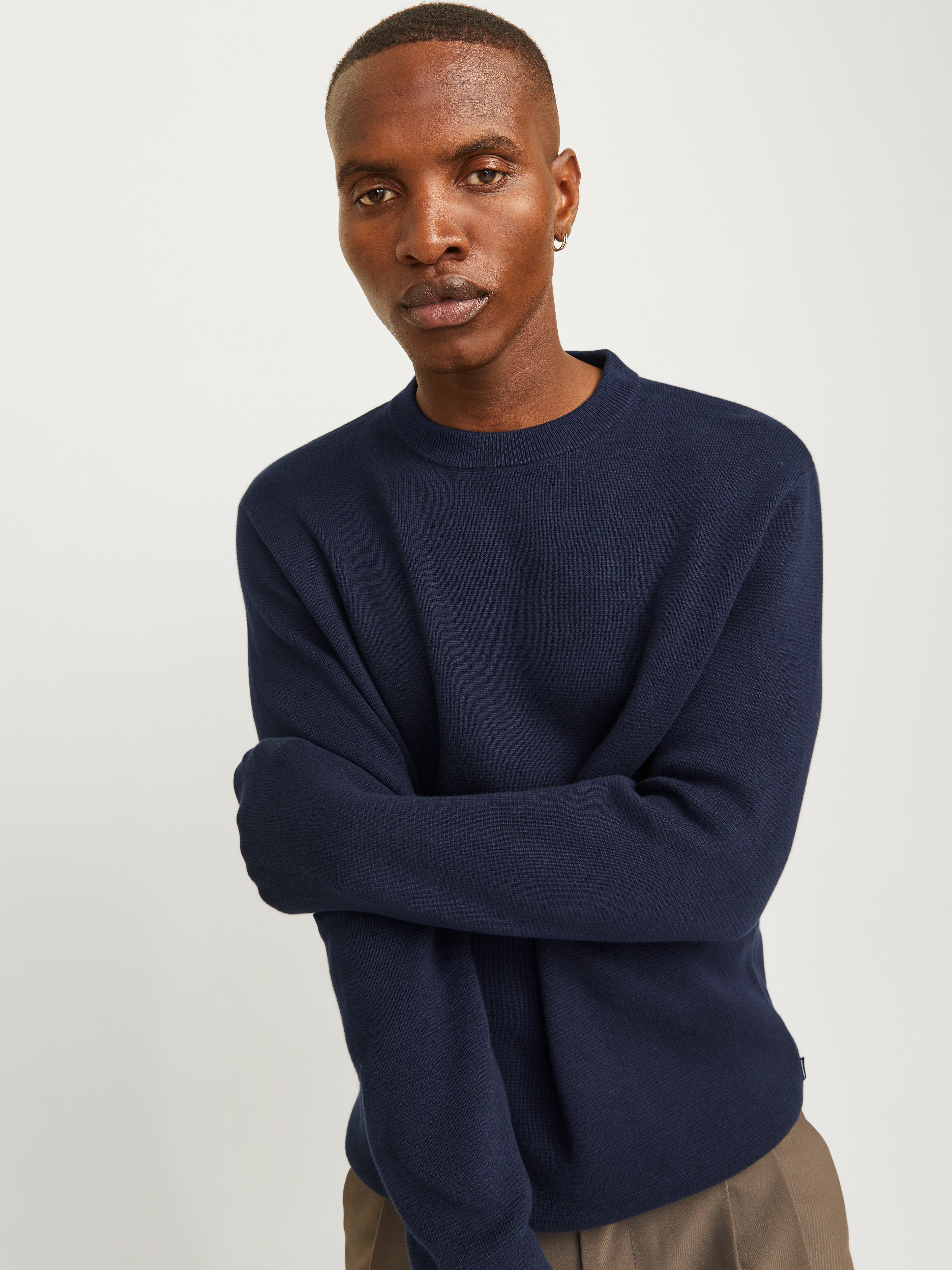 JPRBLAMERINO KNIT CREW NECK LN