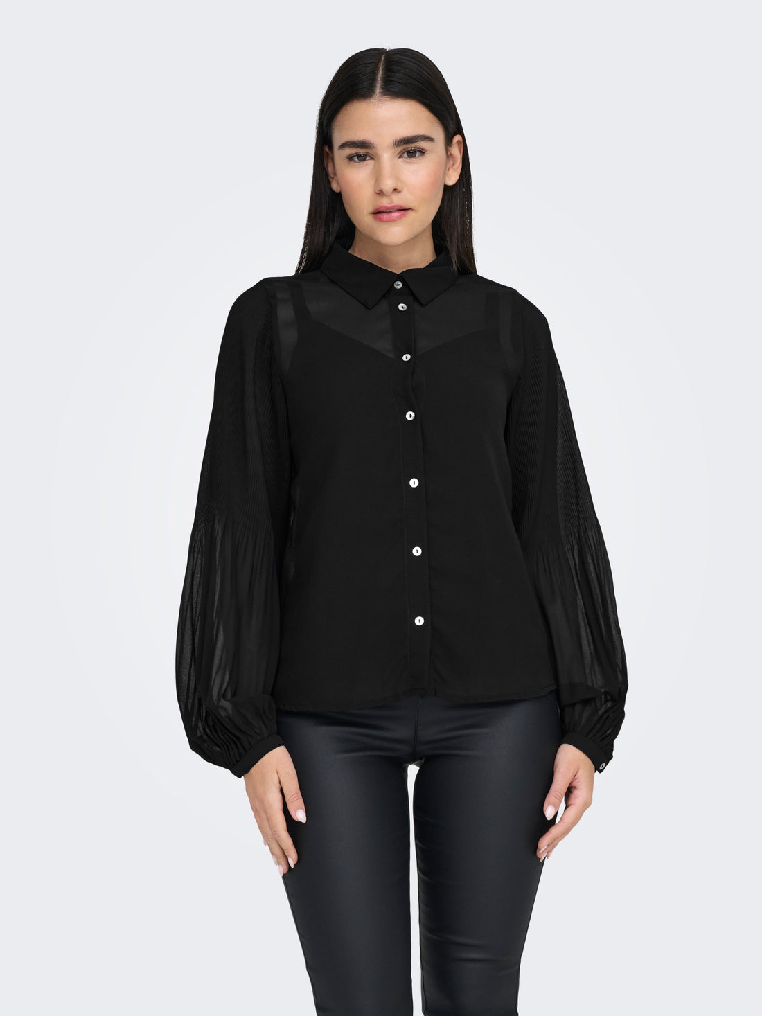 ONLSTAR LIFE L/S PLISSE SHIRT WVN