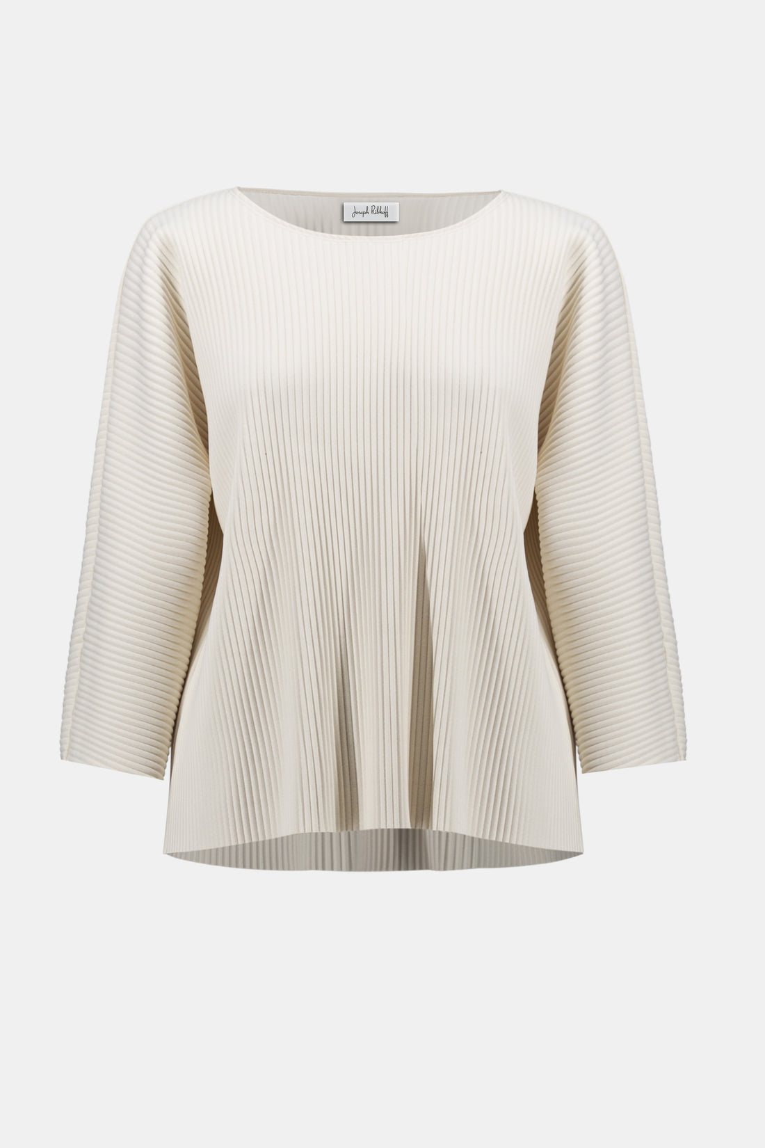 Plissiertes Boxy-Shirt aus Scuba-Crepe