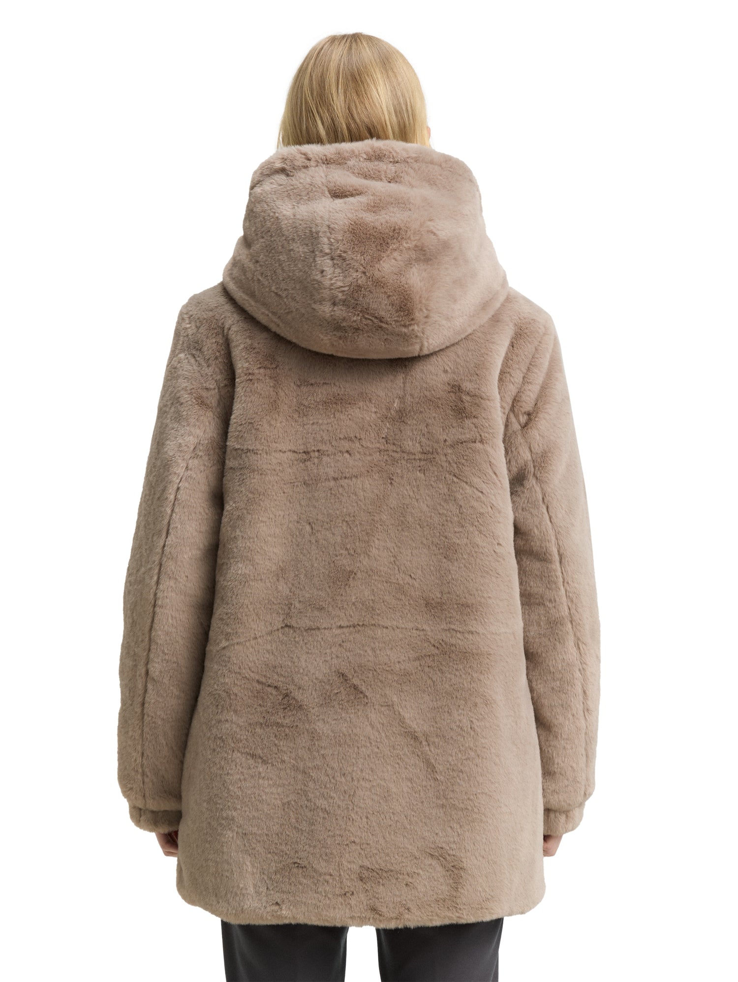 Wendemantel mit Kapuze