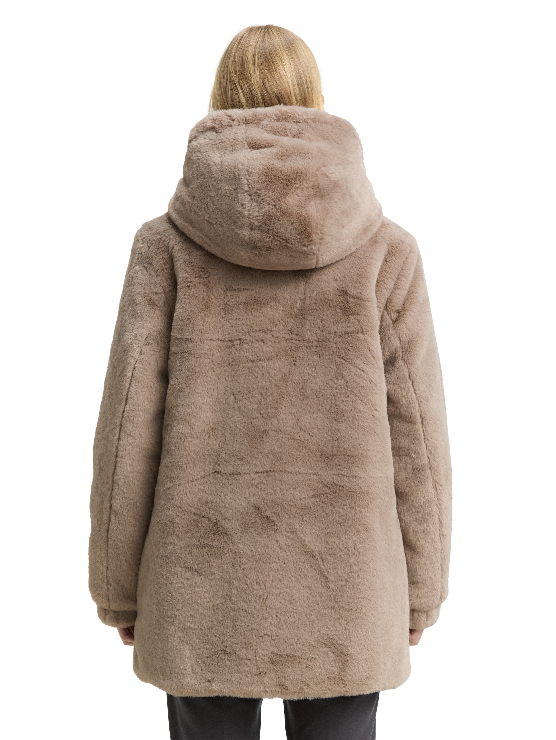 Wendemantel mit Kapuze