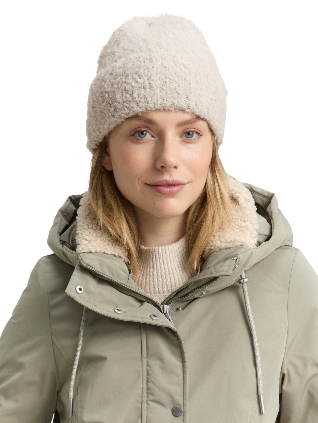 Beanie Mütze mit Umschlag