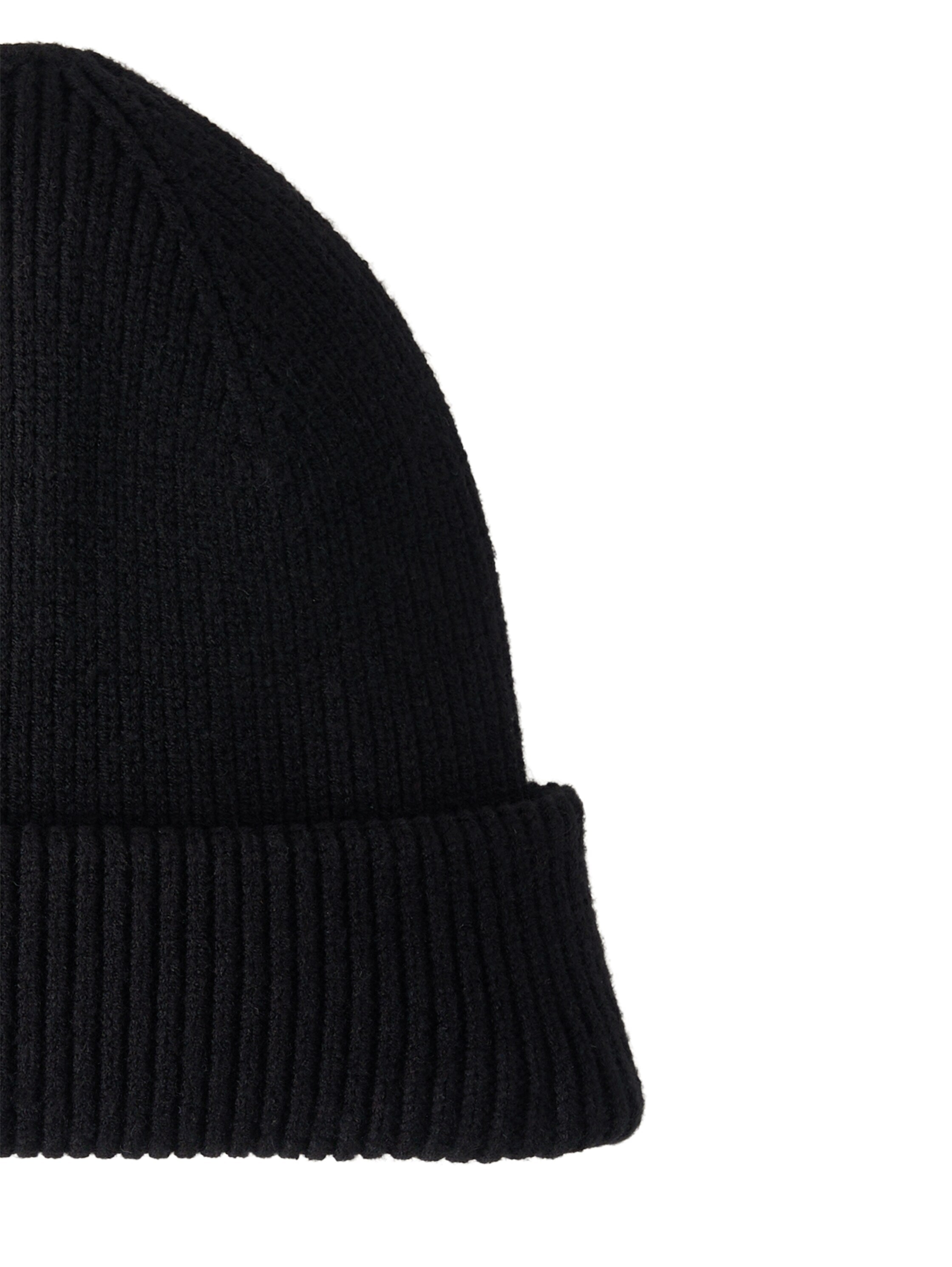 Beanie Mütze aus Rippstrick