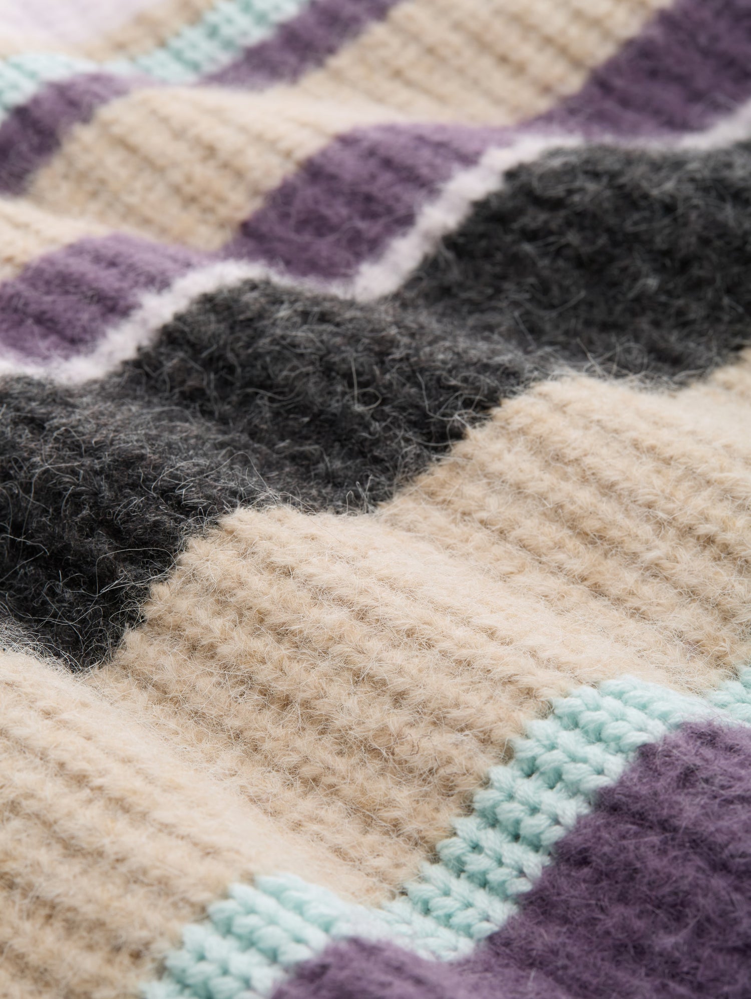 Relaxed Fit Strickpullover mit Streifenmuster