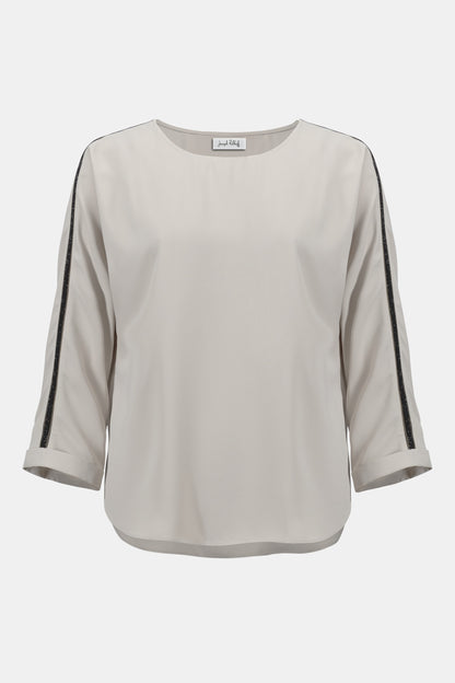 Kastenförmiges Oberteil aus recyceltem, weichem Twill