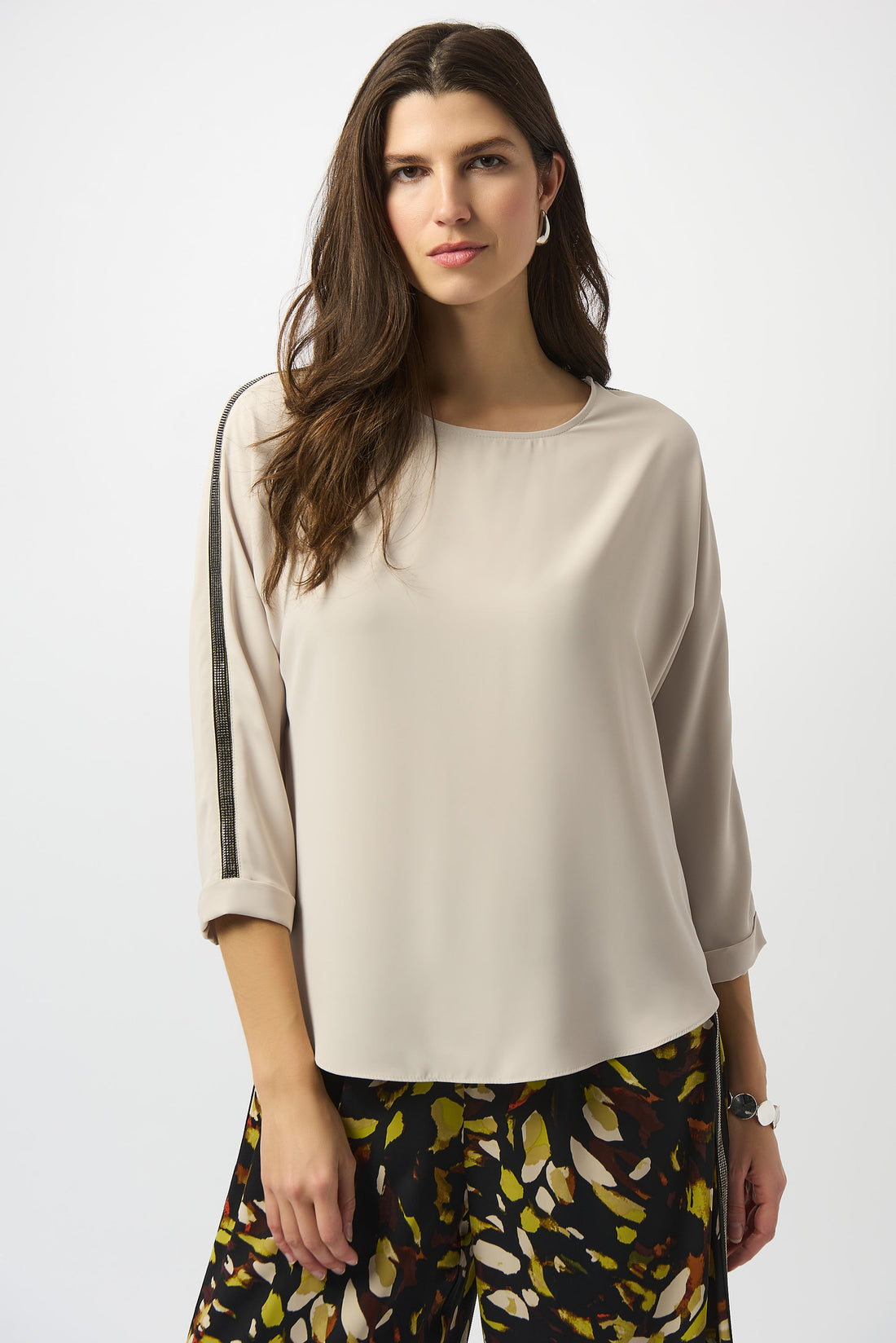 Kastenförmiges Oberteil aus recyceltem, weichem Twill