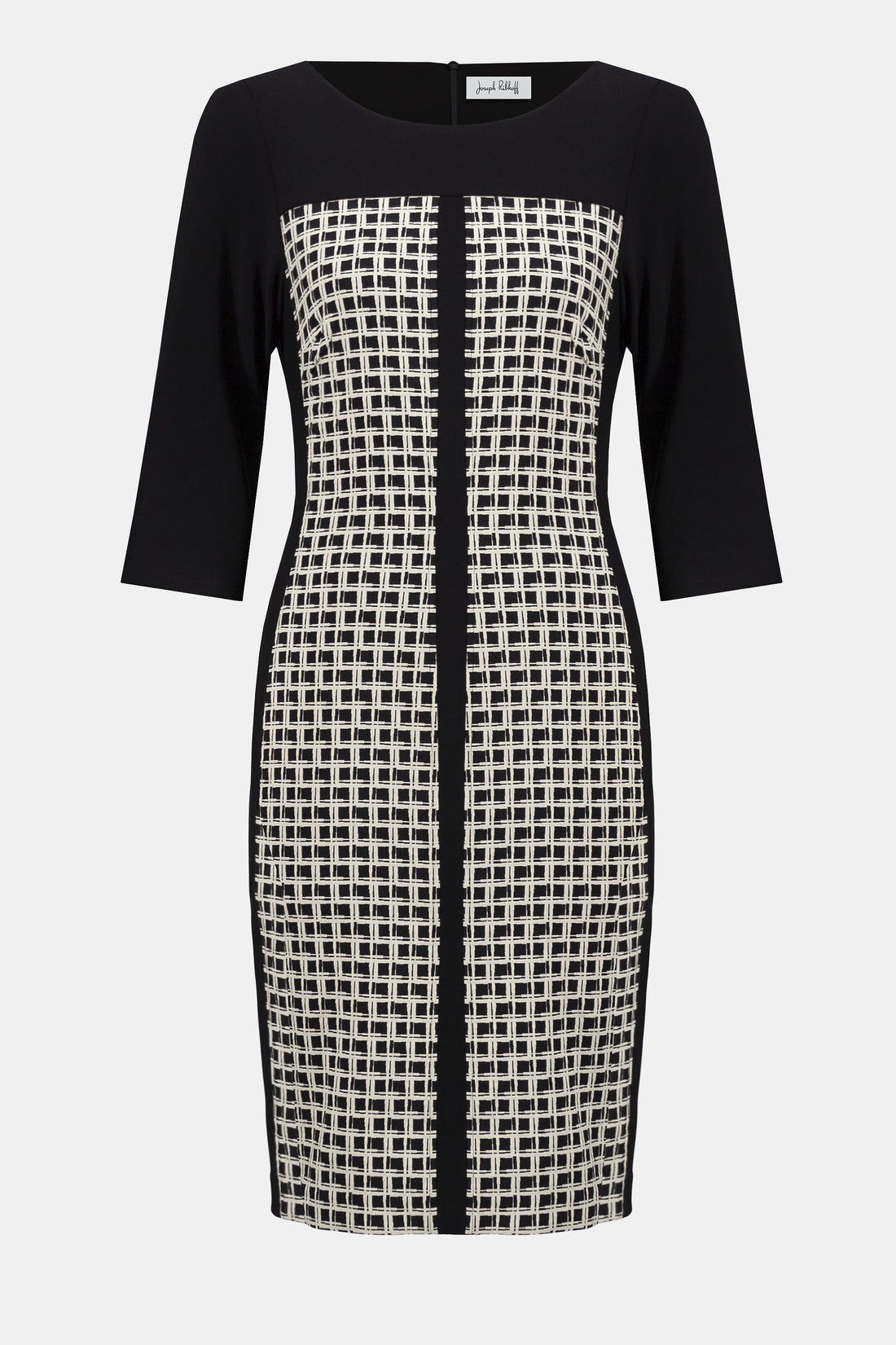 Etuikleid mit Jacquard-Muster und geometrischem Print