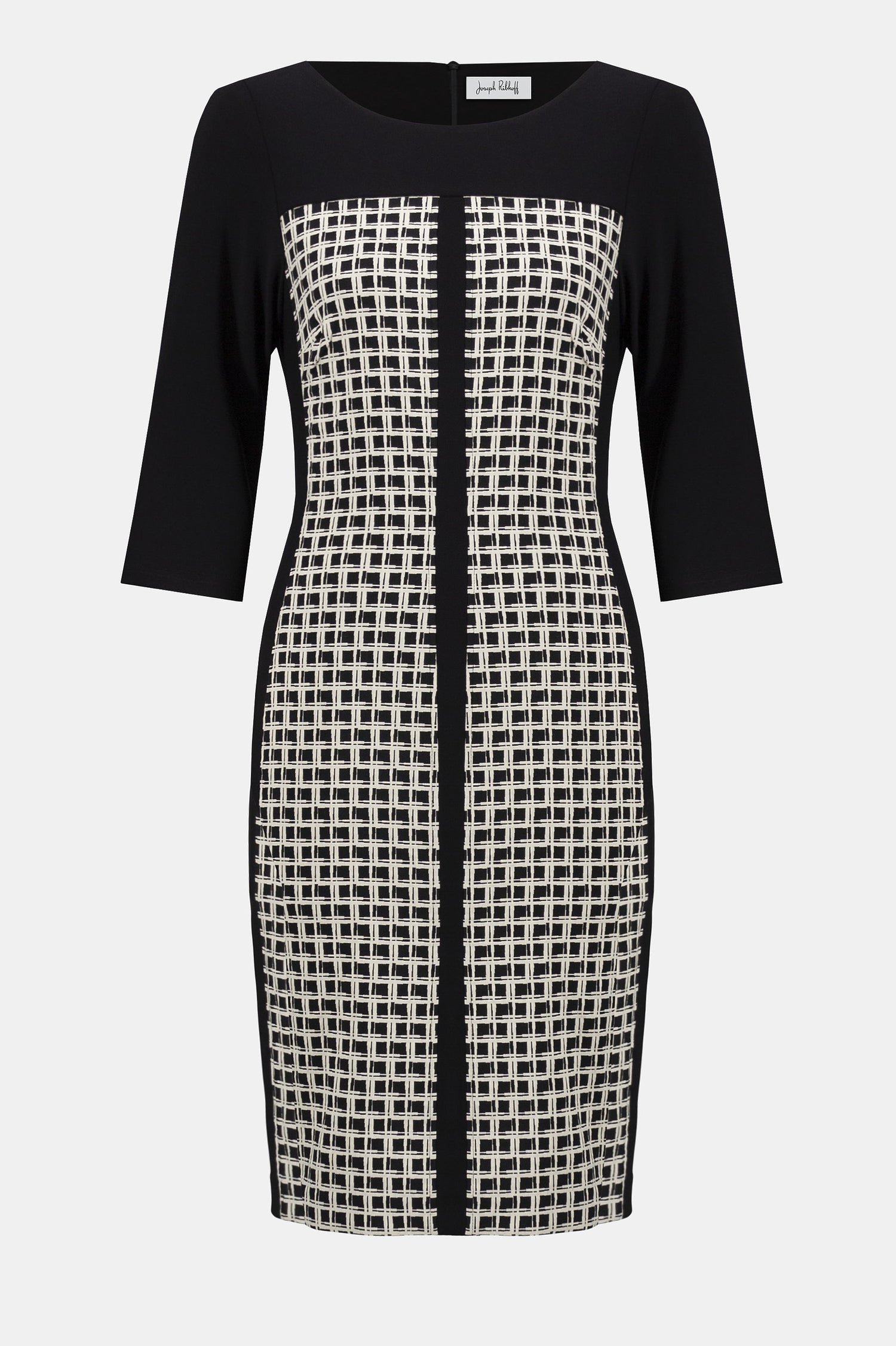 Etuikleid mit Jacquard-Muster und geometrischem Print