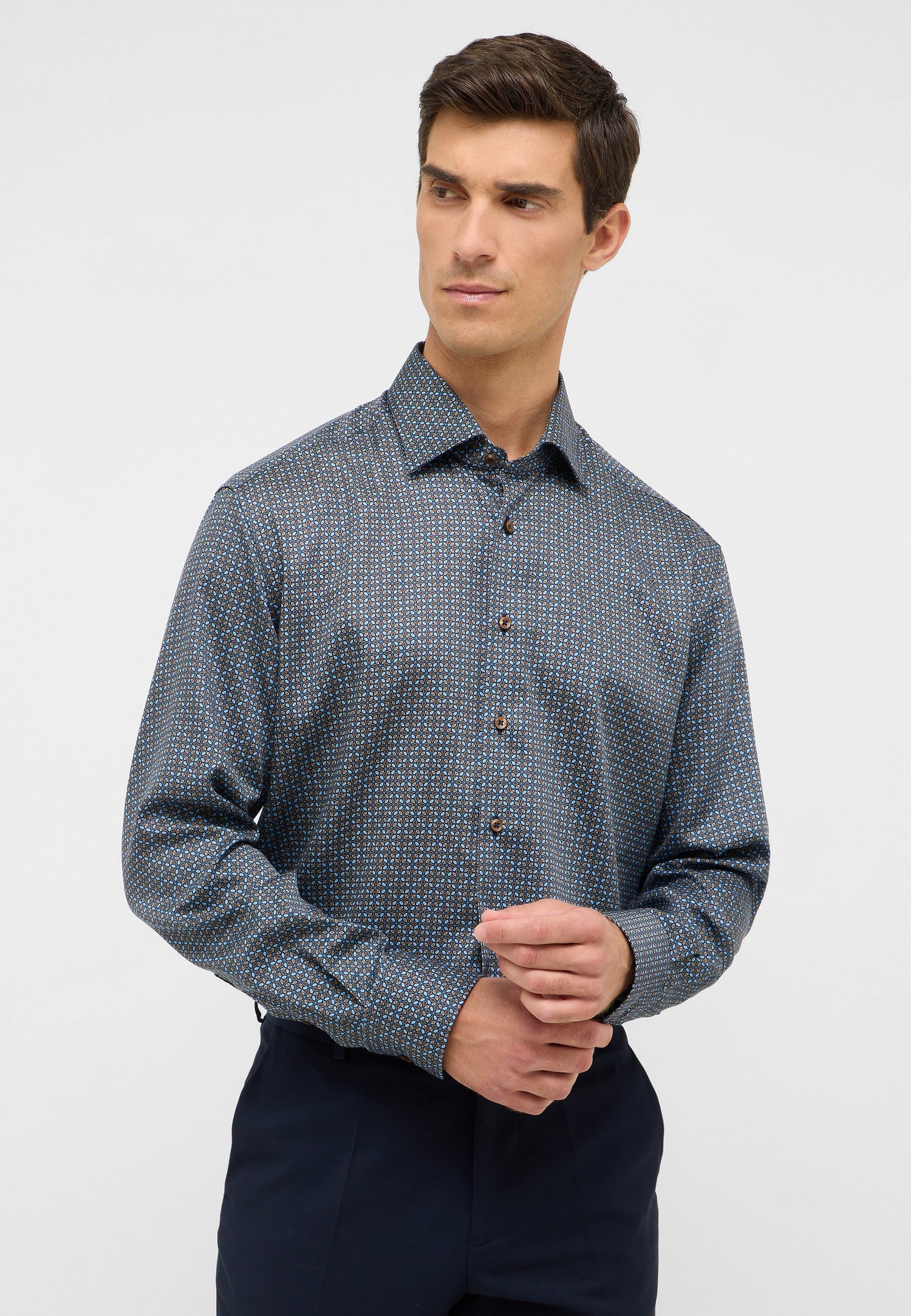 Eterna Erwachsene Baumwolle Hemd Pflegeleicht