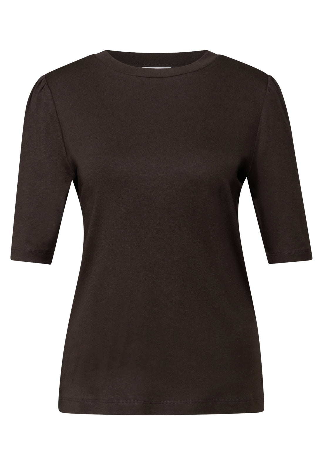 Basic T-Shirt mit Raffung