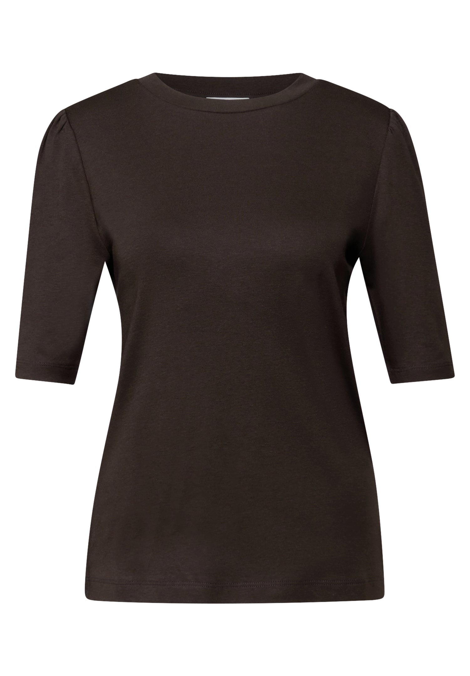 Basic T-Shirt mit Raffung