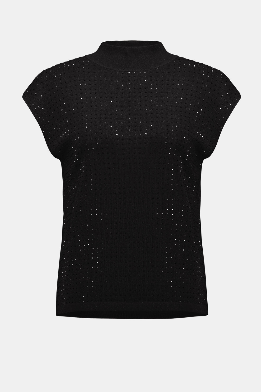 Ärmelloser Pullover mit Schmuckdetails