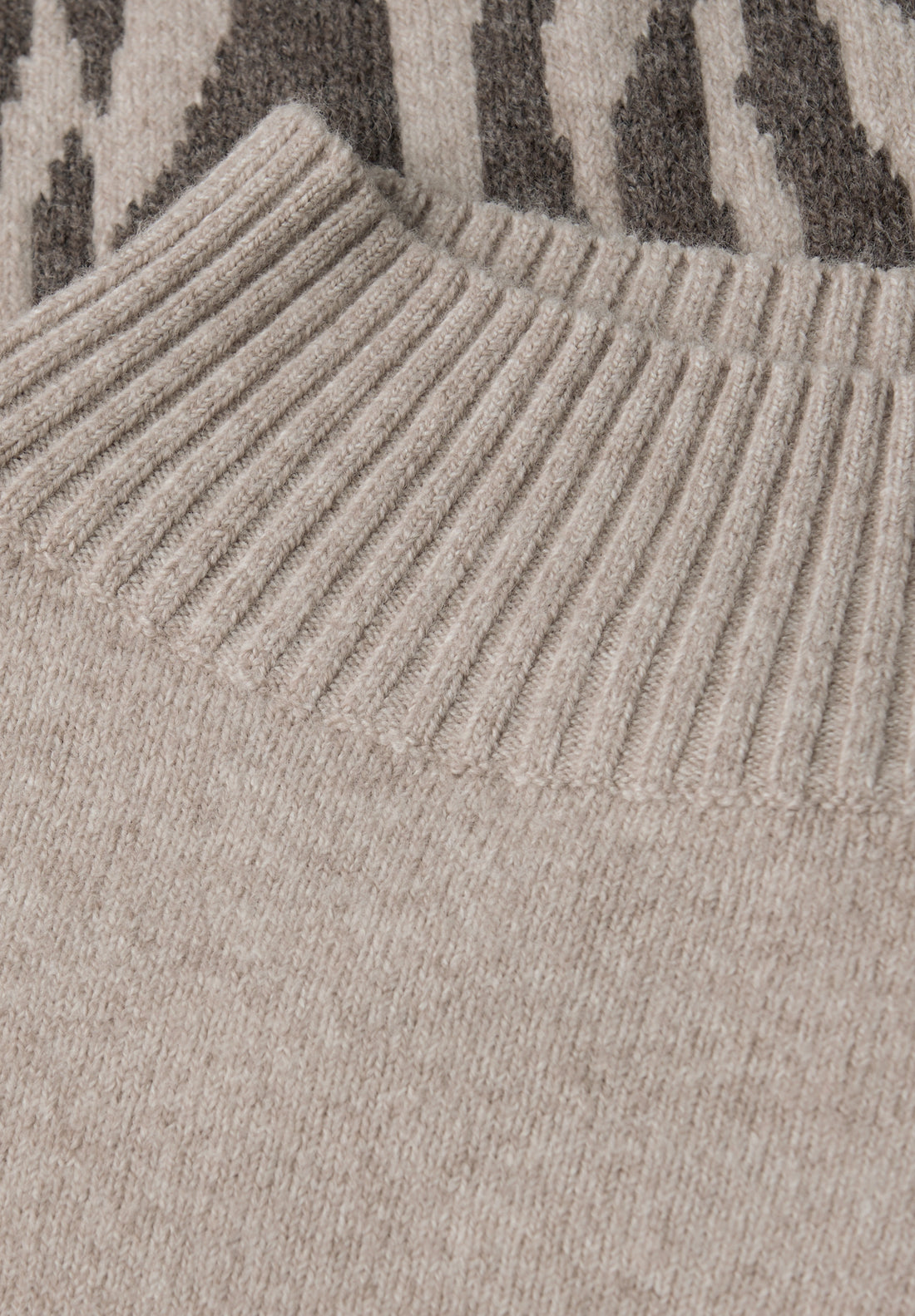 Color-Block Jacquard Sweater