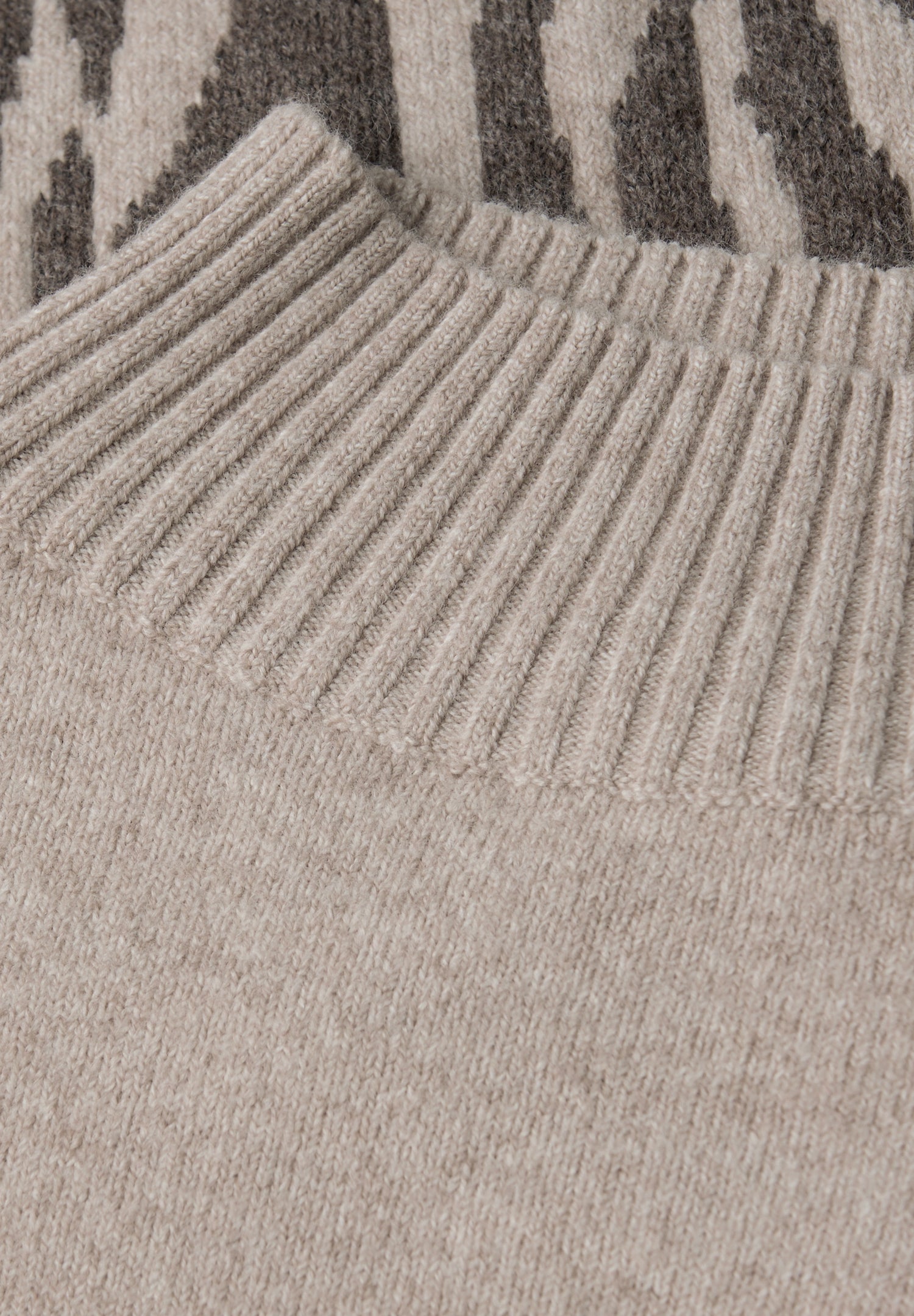 Color-Block Jacquard Sweater
