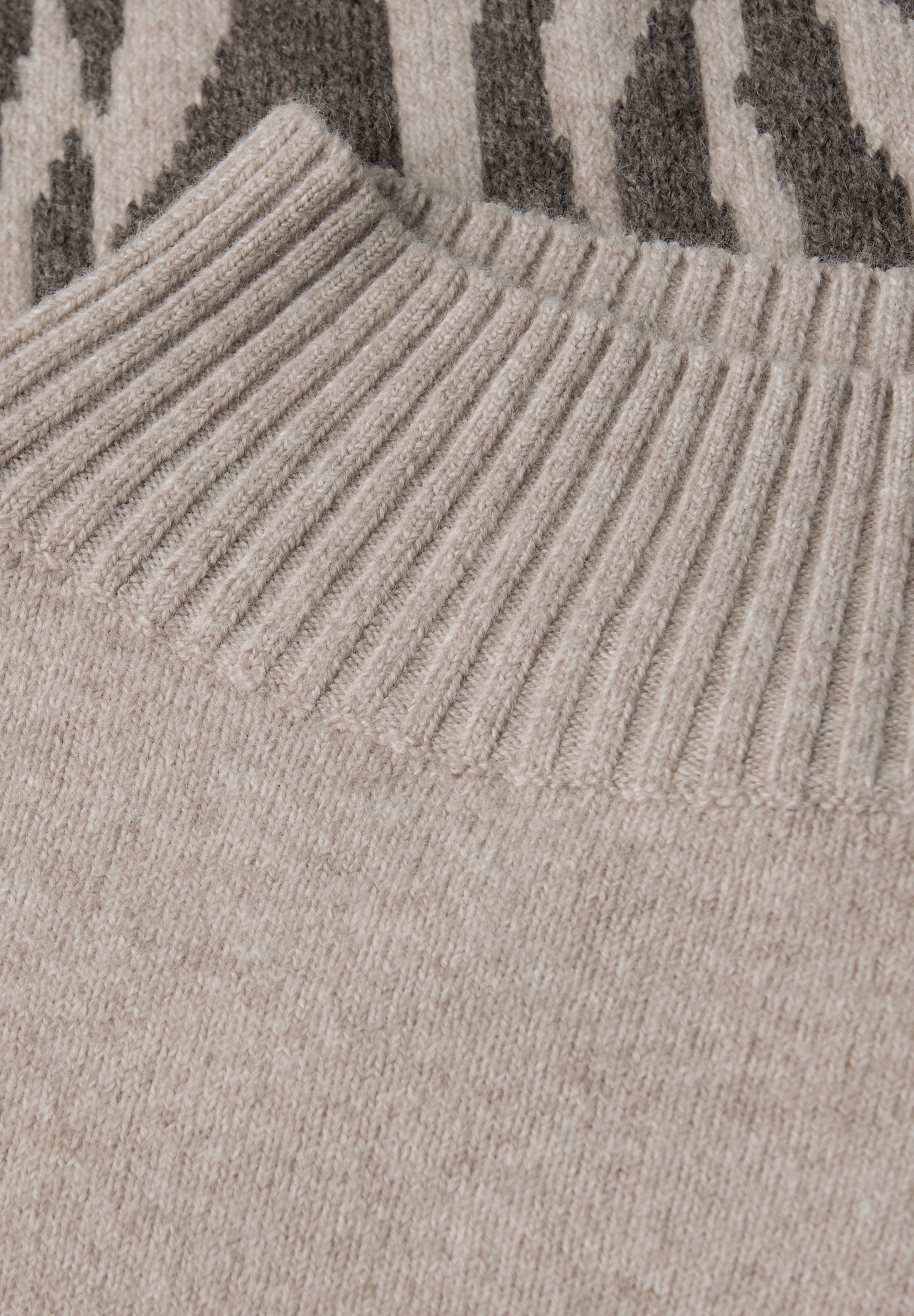 Color-Block Jacquard Sweater