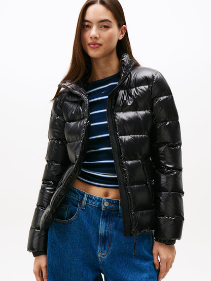 TJW SLIM ZIP PRINT DOWN JACKET