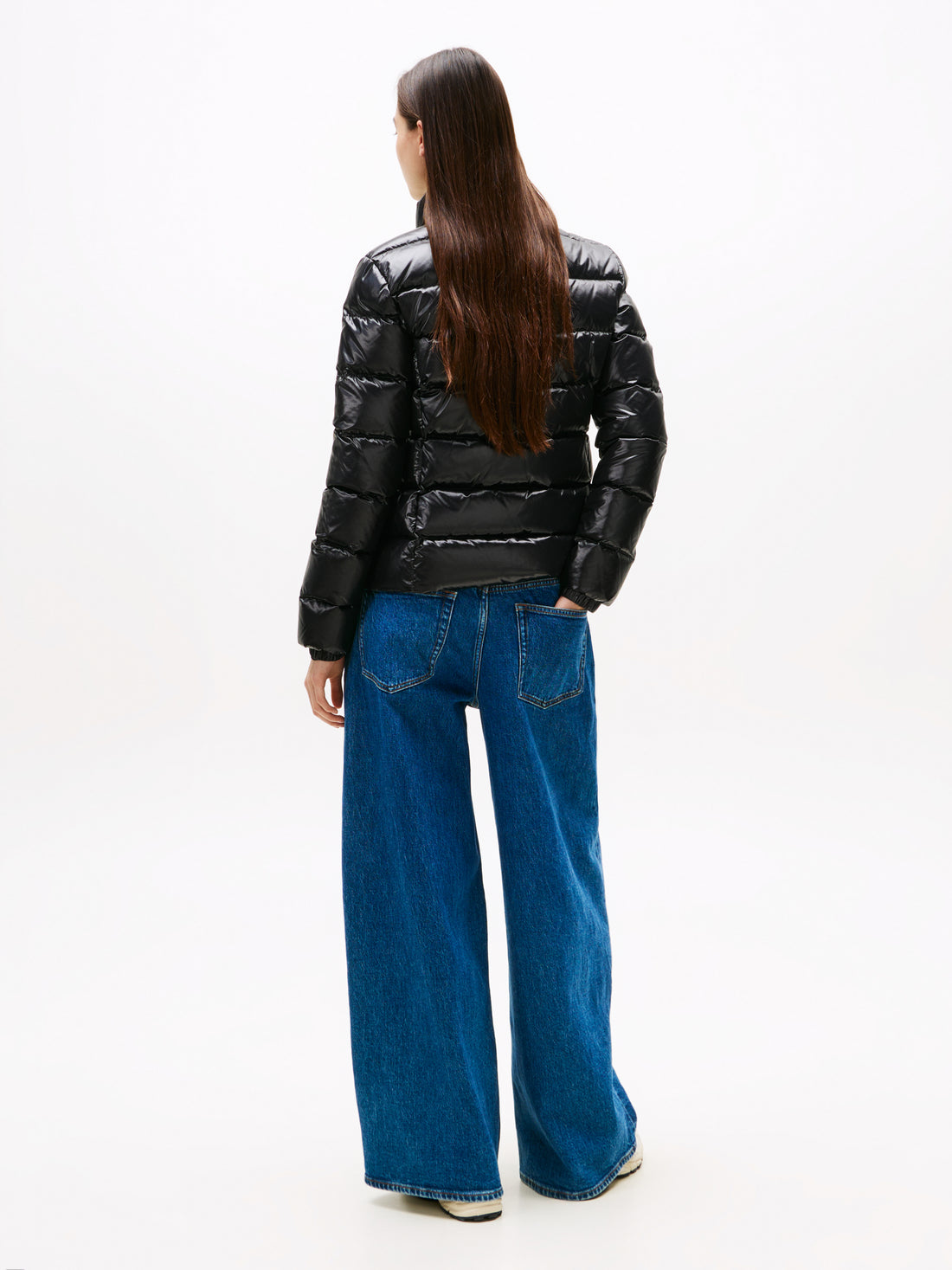 TJW SLIM ZIP PRINT DOWN JACKET